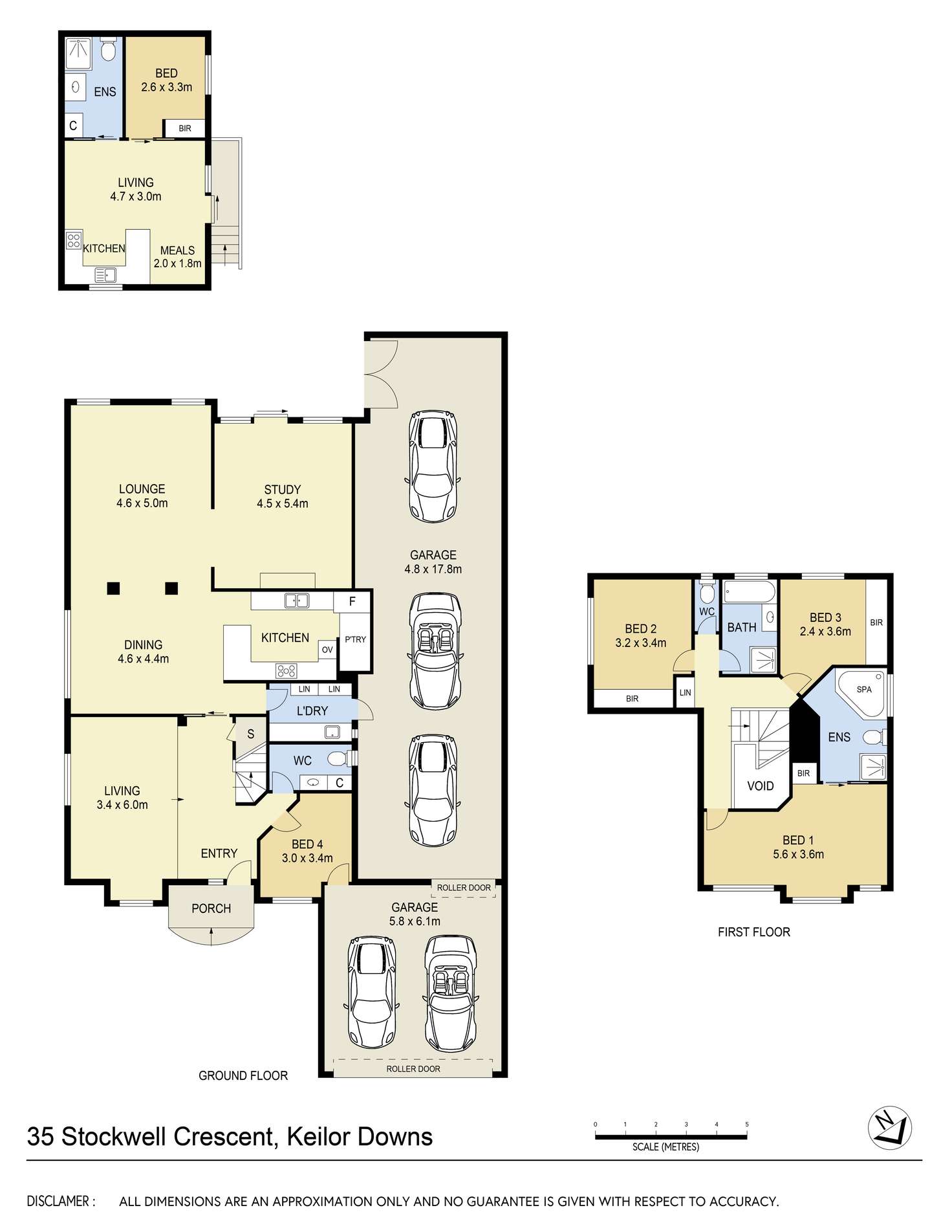 Floorplan of Homely house listing, 35 Stockwell Crescent, Keilor Downs VIC 3038