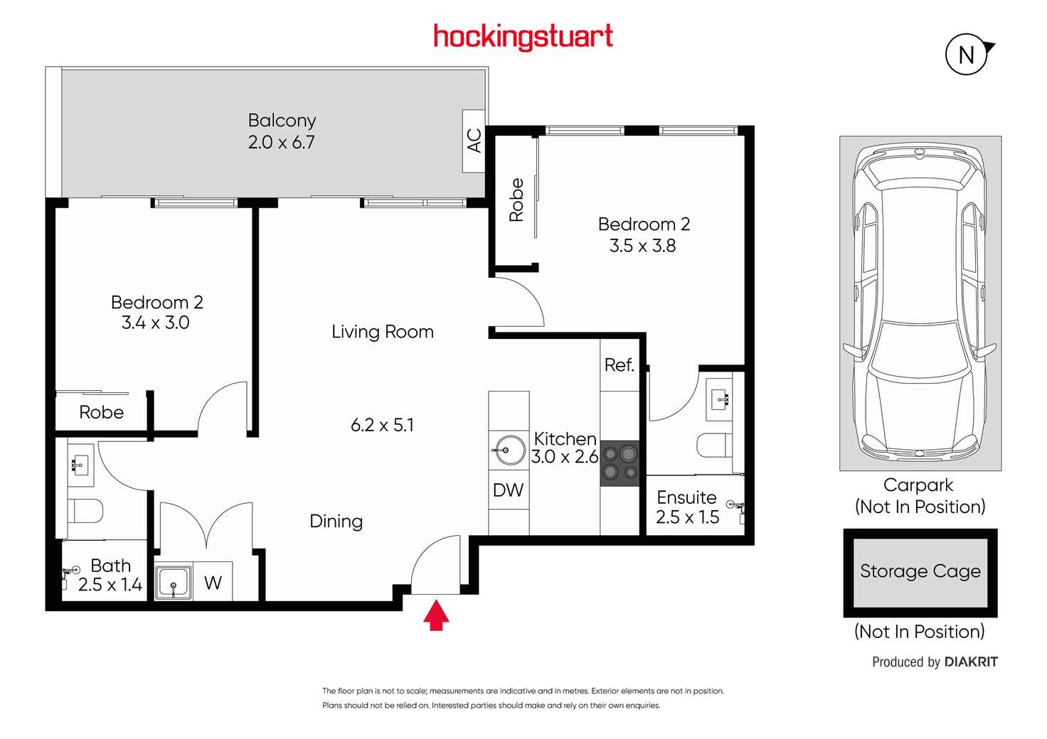 Floorplan of Homely apartment listing, 107/994 Toorak Road, Camberwell VIC 3124