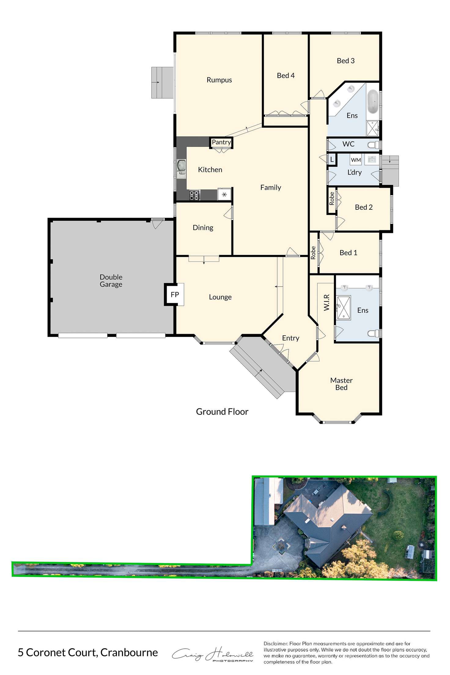 Floorplan of Homely house listing, 5 Coronet Court, Cranbourne VIC 3977