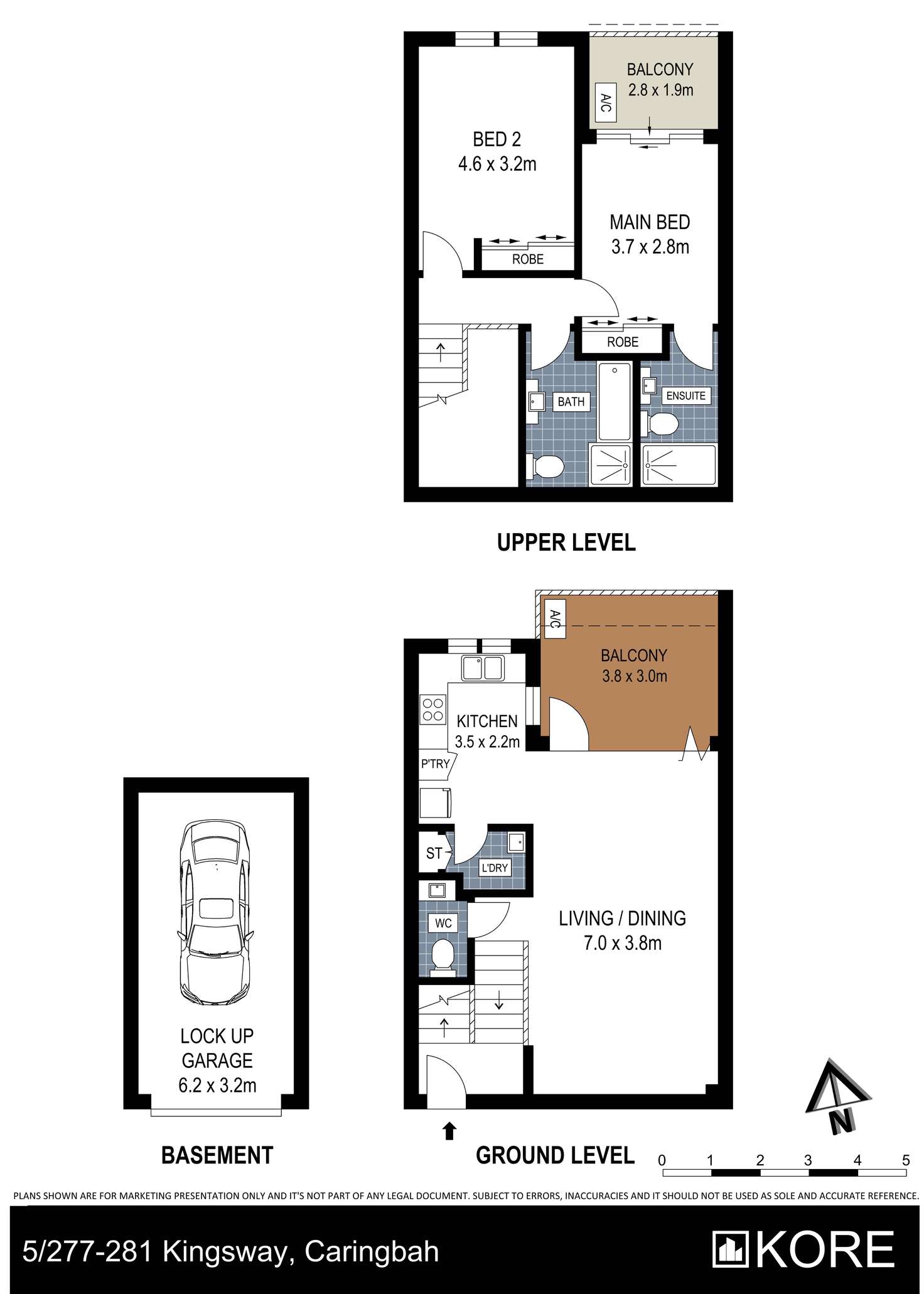 Floorplan of Homely apartment listing, 5/277-281 Kingsway, Caringbah NSW 2229