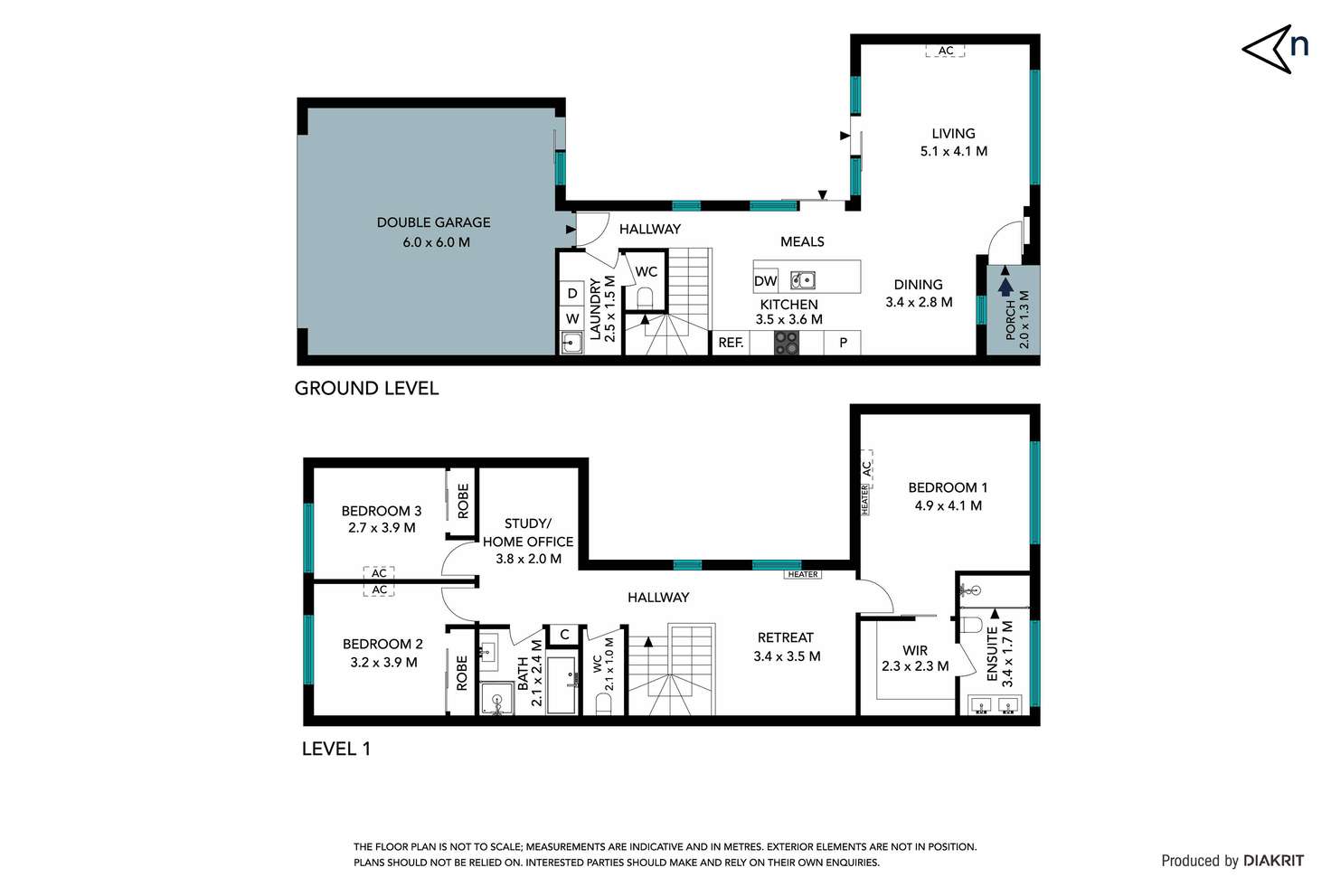 Floorplan of Homely townhouse listing, 43 Woodcutters Grove, Epping VIC 3076