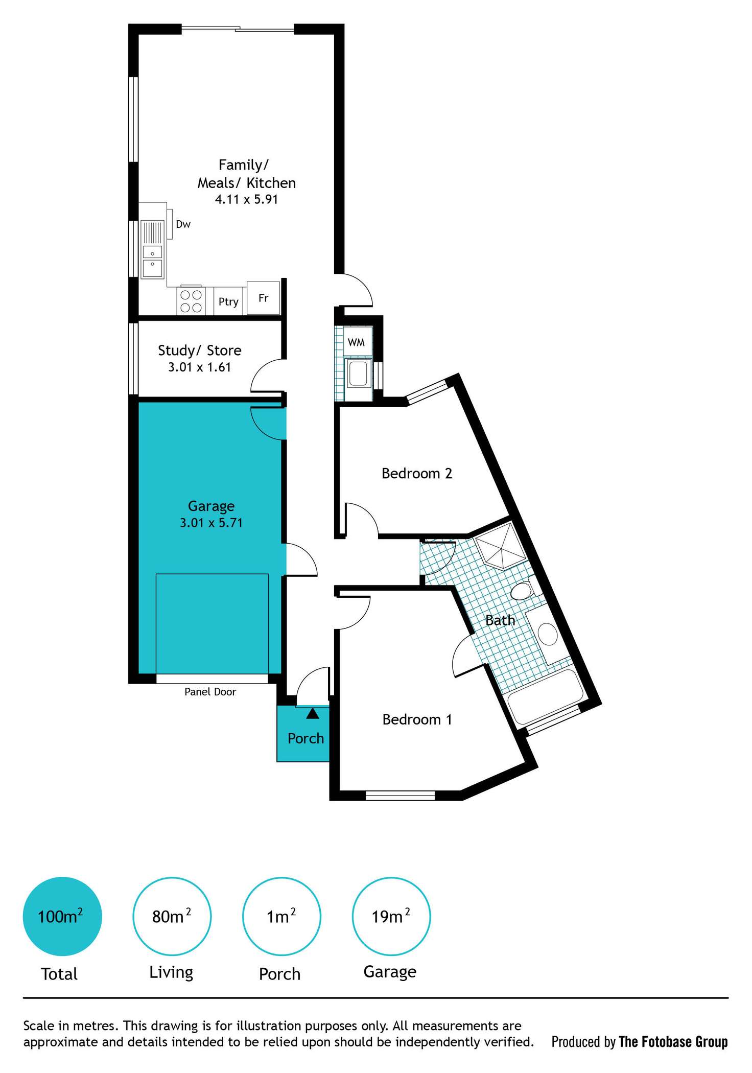 Floorplan of Homely house listing, 1/12 Hyde Place, Christies Beach SA 5165