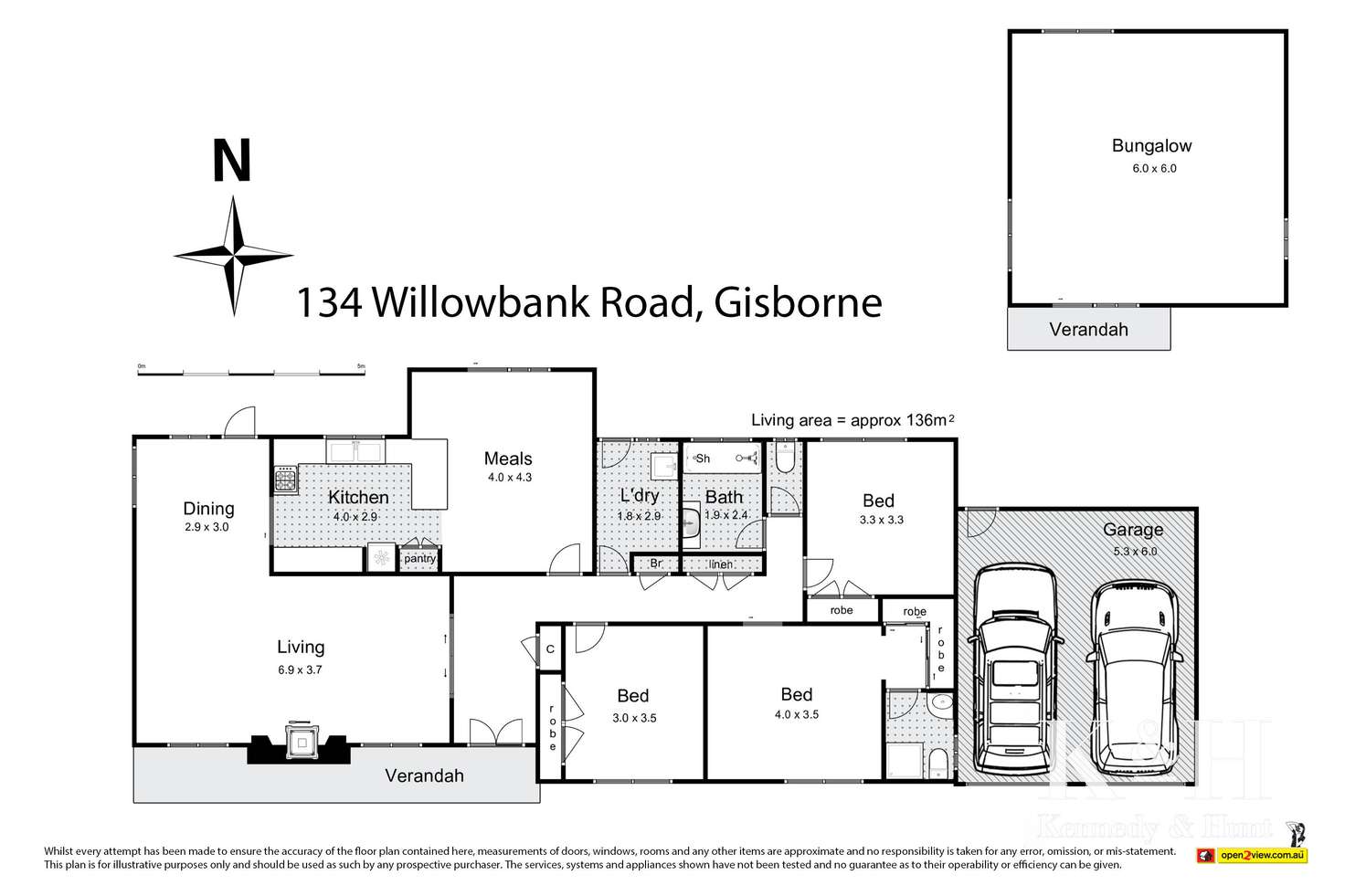 Floorplan of Homely house listing, 134 Willowbank Road, Gisborne VIC 3437