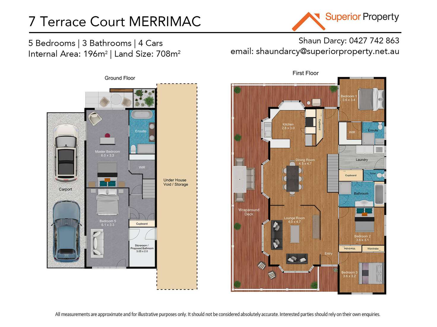 Floorplan of Homely house listing, 7 Terrace Court, Merrimac QLD 4226