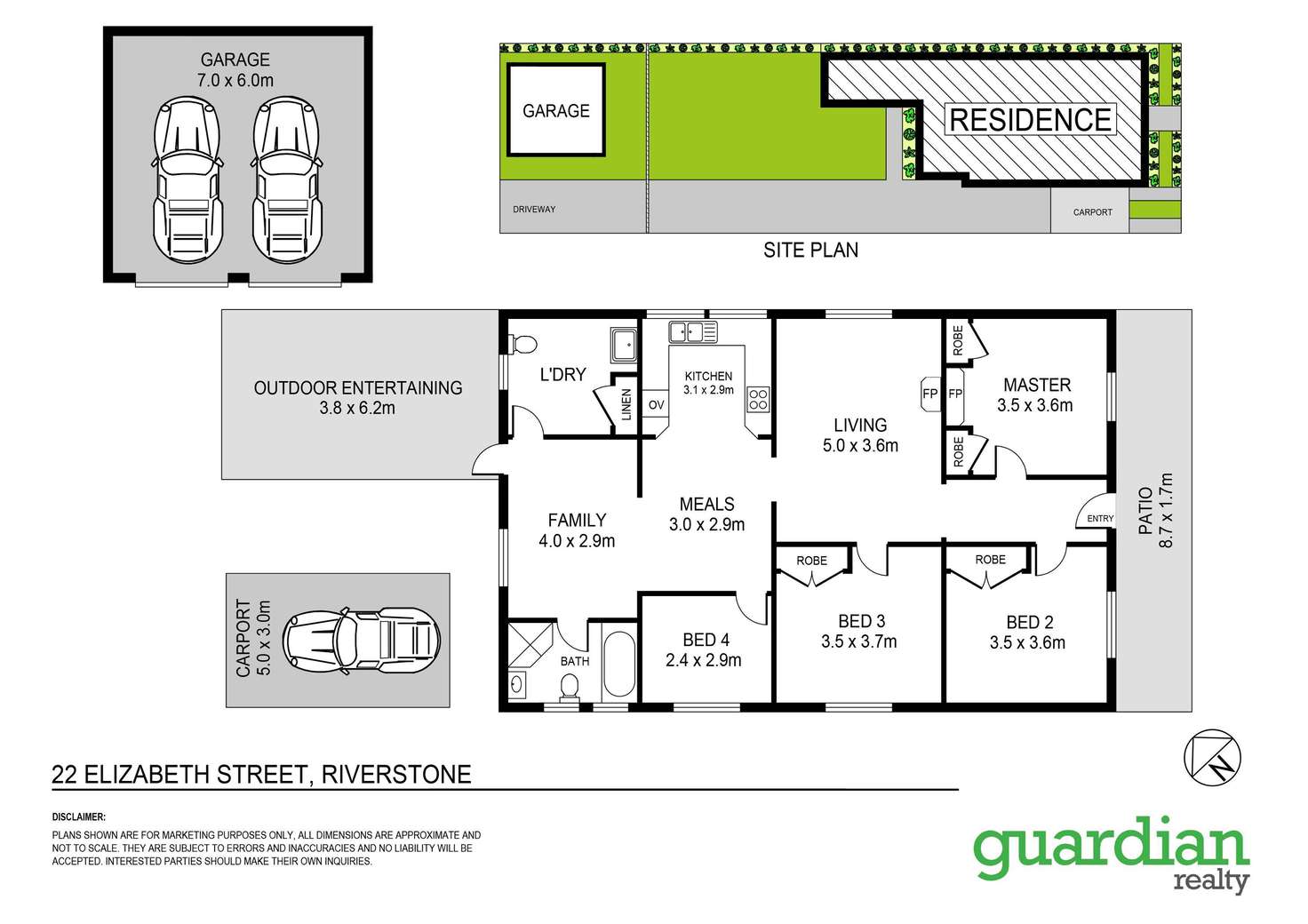 Floorplan of Homely house listing, 22 Elizabeth Street, Riverstone NSW 2765