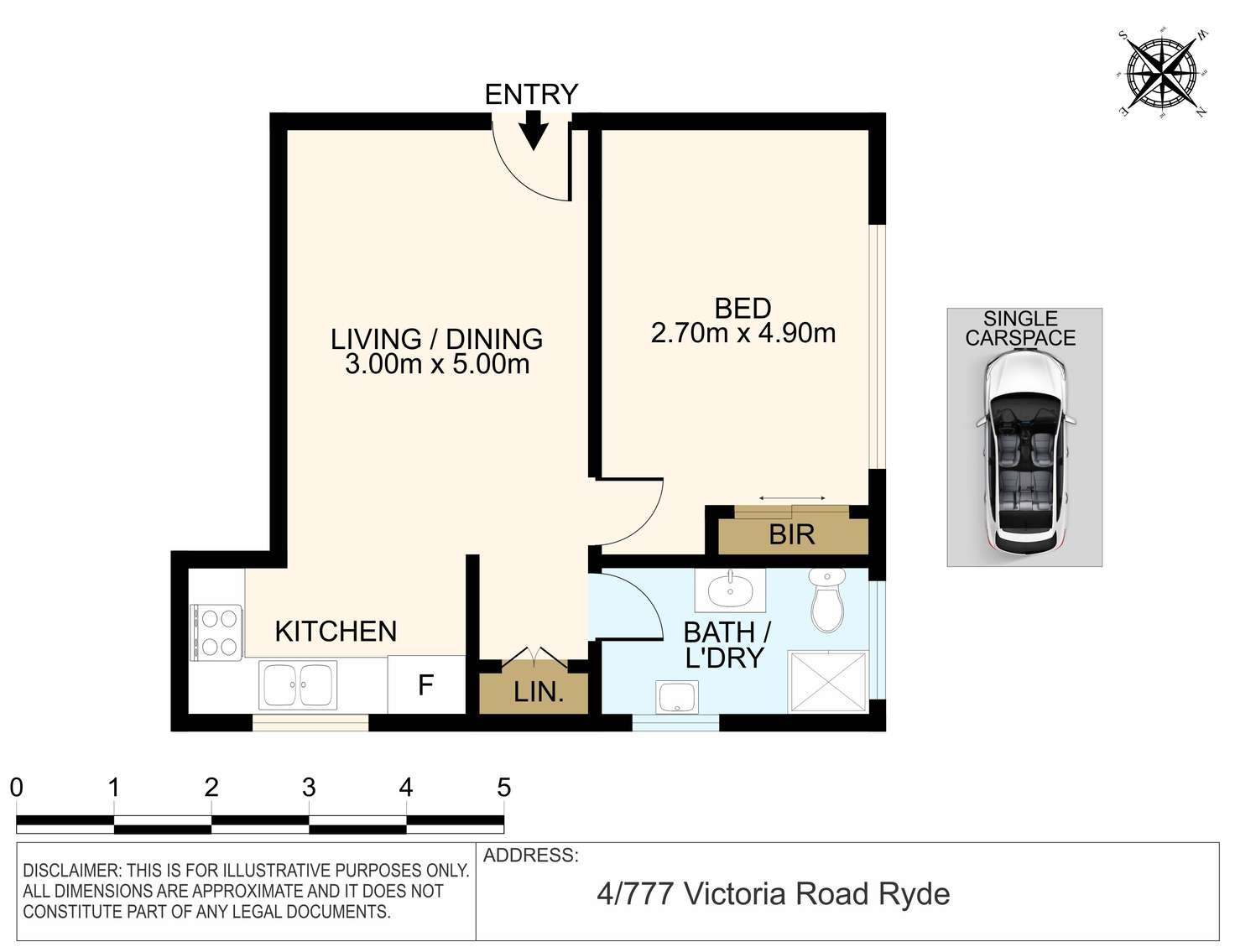 Floorplan of Homely apartment listing, 4/777 Victoria Road, Ryde NSW 2112