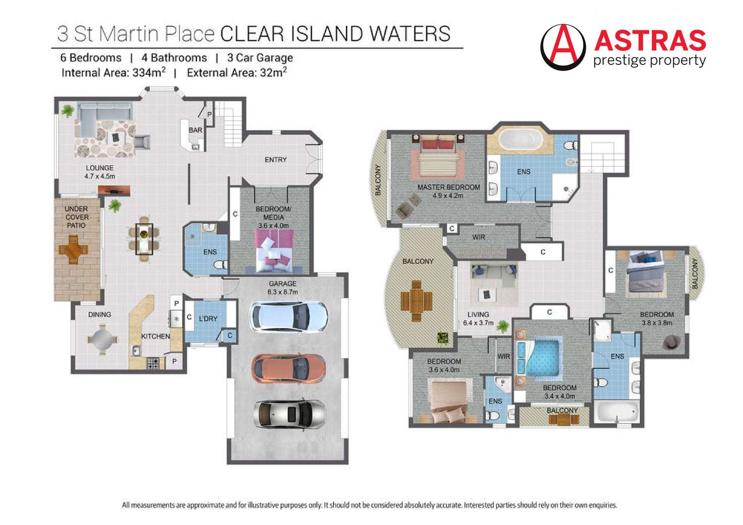 Floorplan of Homely house listing, 3 St Martin Place, Clear Island Waters QLD 4226