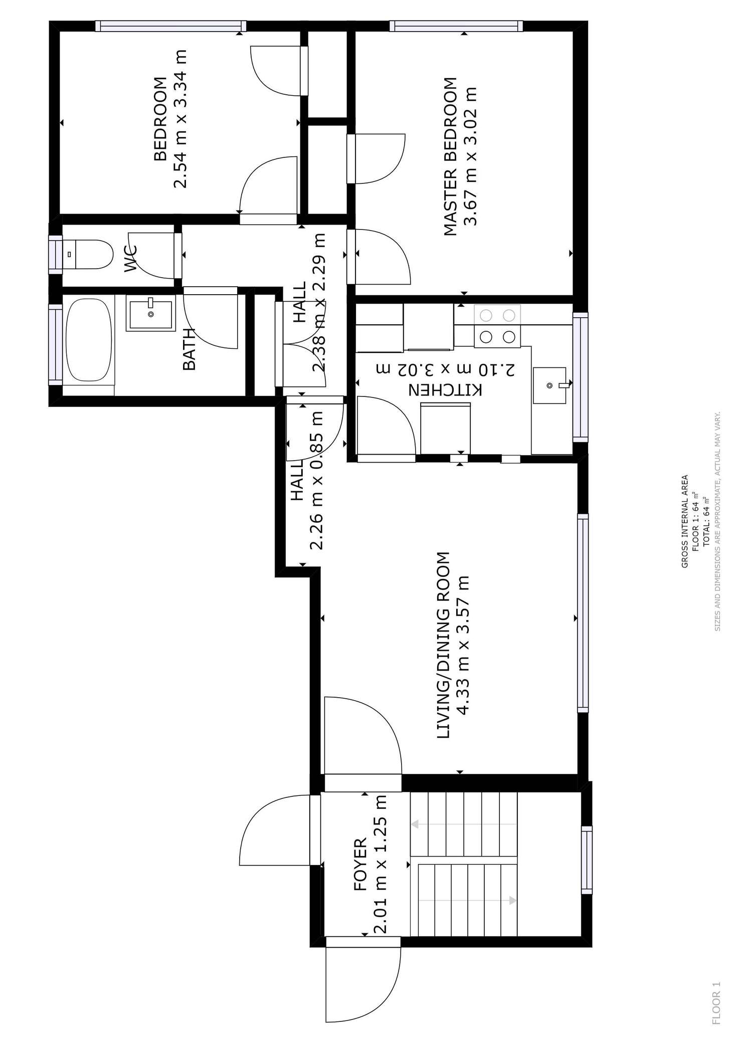 Floorplan of Homely apartment listing, 4/79 Yarra Street, Abbotsford VIC 3067