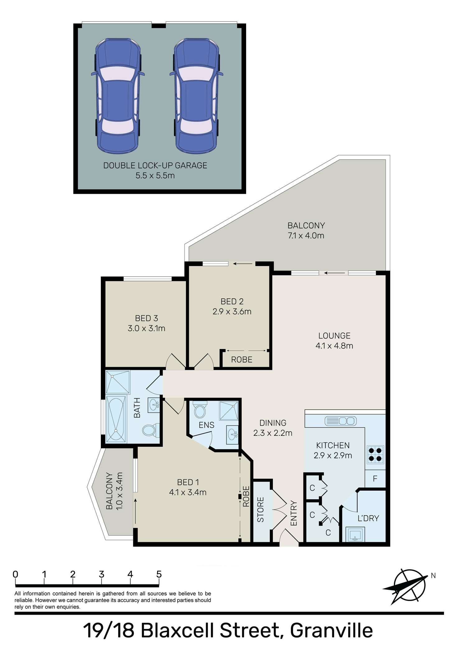 Floorplan of Homely unit listing, 19/18-20 Blaxcell Street, Granville NSW 2142