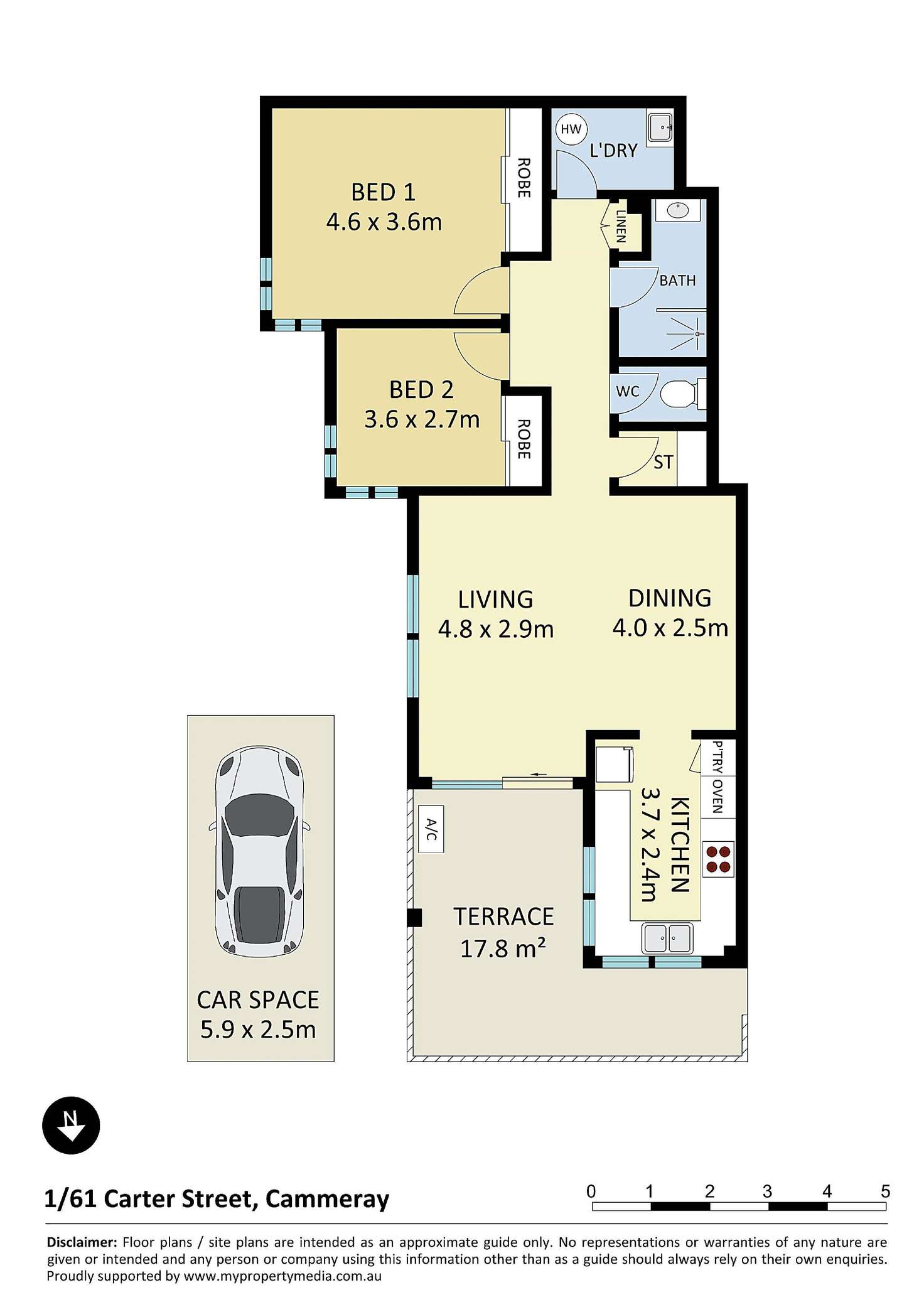 Floorplan of Homely apartment listing, 1/61 Carter Street, Cammeray NSW 2062