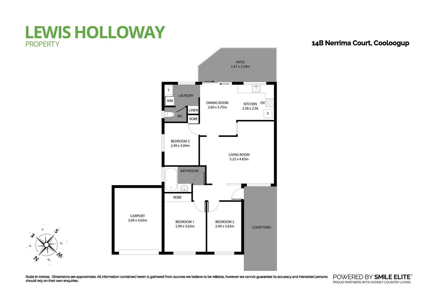 Floorplan of Homely house listing, 14b Nerrima Court, Cooloongup WA 6168