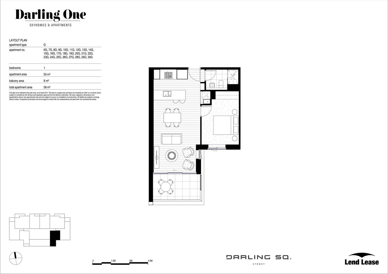 Floorplan of Homely apartment listing, 3289/65 Tumbalong Boulevard, Haymarket NSW 2000