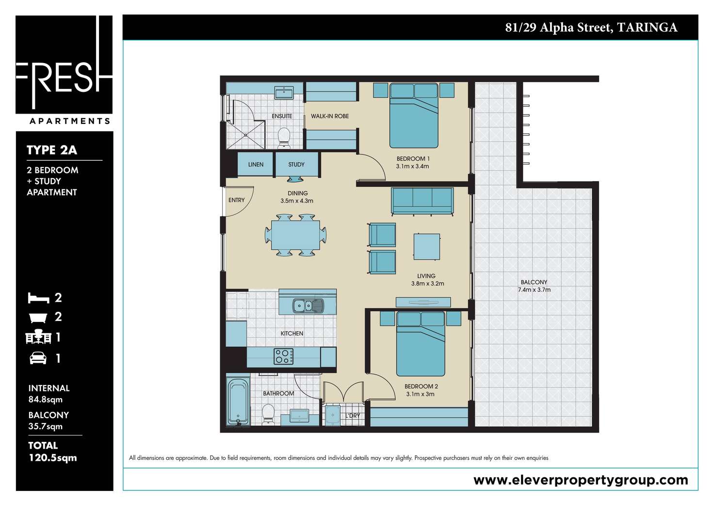 Floorplan of Homely apartment listing, 81/29 Alpha Street, Taringa QLD 4068