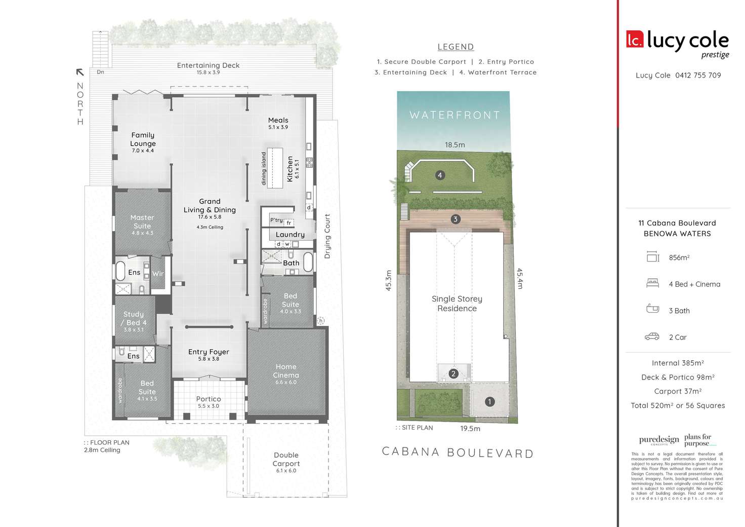 Floorplan of Homely house listing, 11 Cabana Boulevard, Benowa Waters QLD 4217