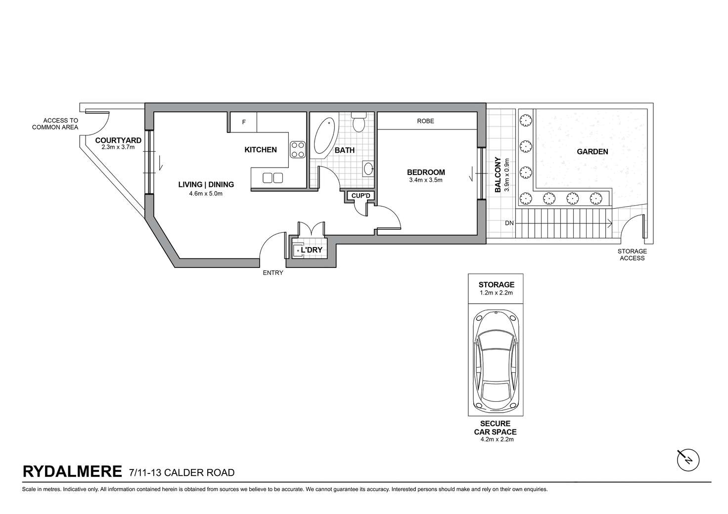 Floorplan of Homely apartment listing, 7/11-13 Calder Road, Rydalmere NSW 2116