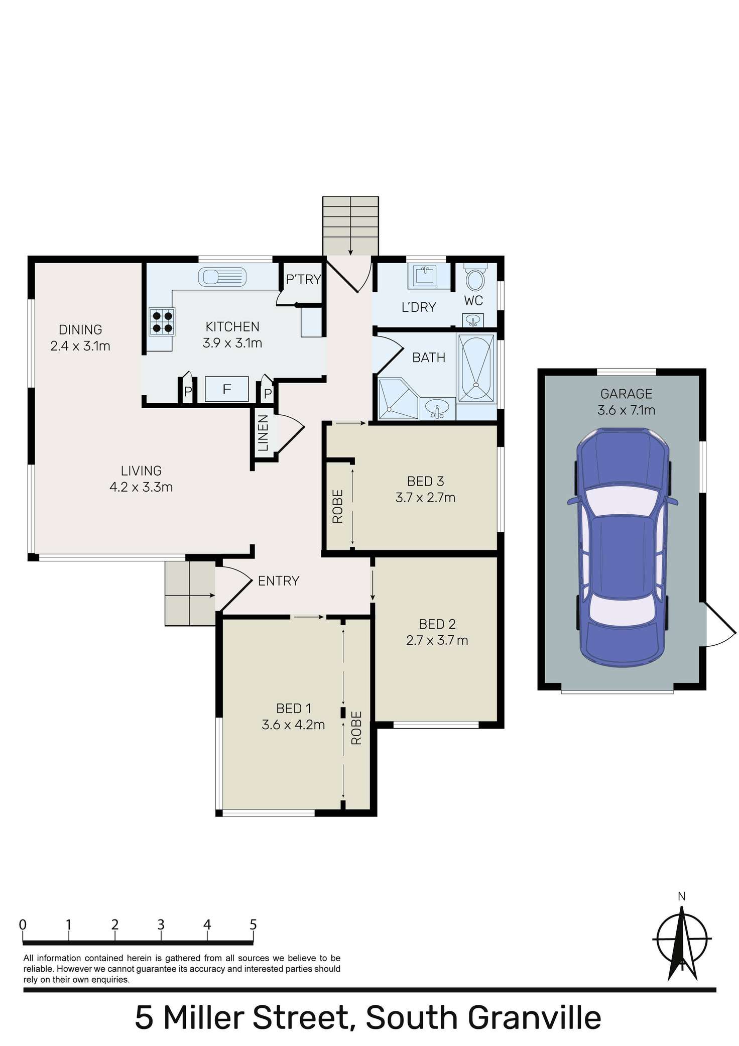 Floorplan of Homely house listing, 5 Miller Street, Granville NSW 2142
