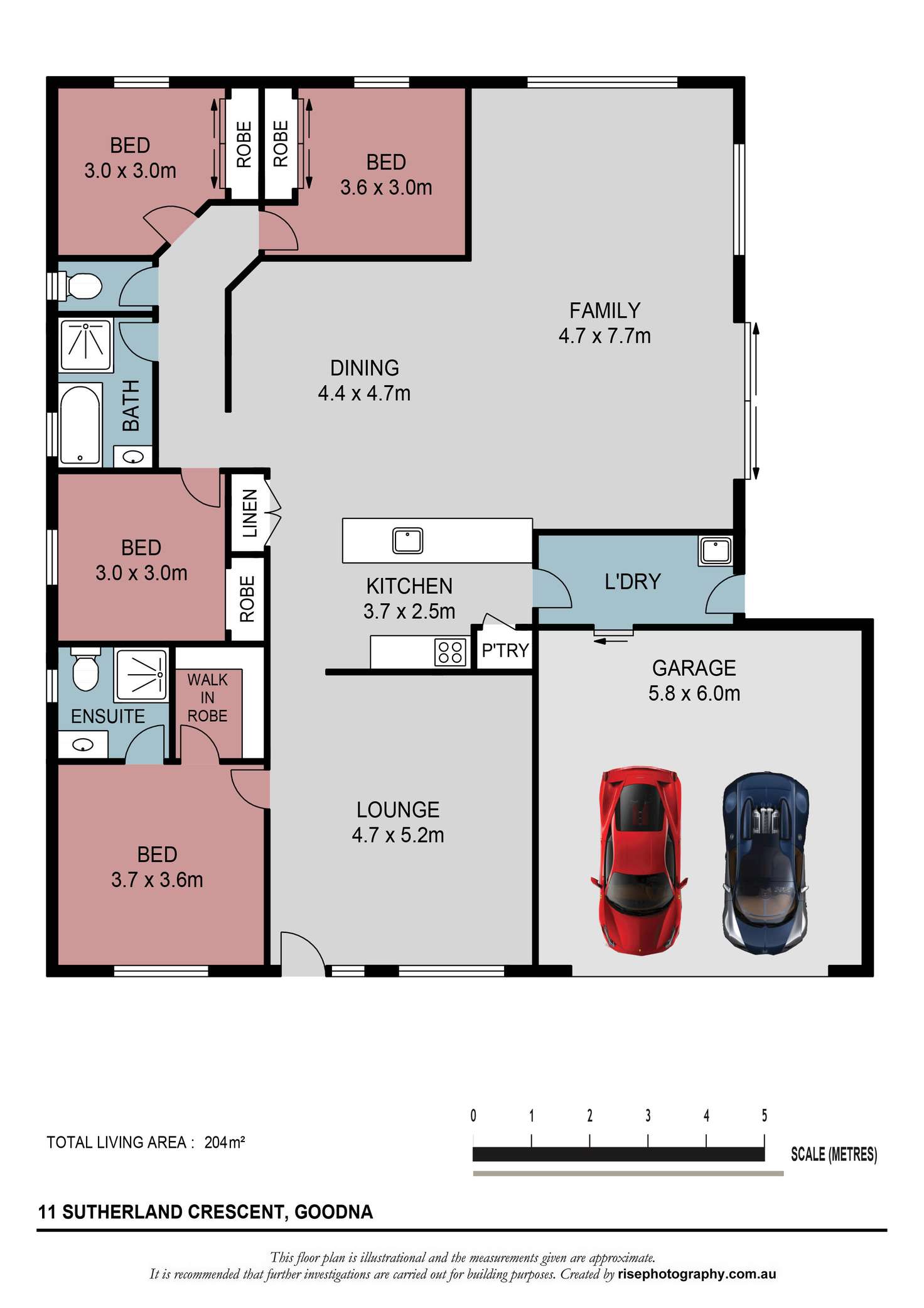 Floorplan of Homely house listing, 11 Sutherland Crescent, Goodna QLD 4300