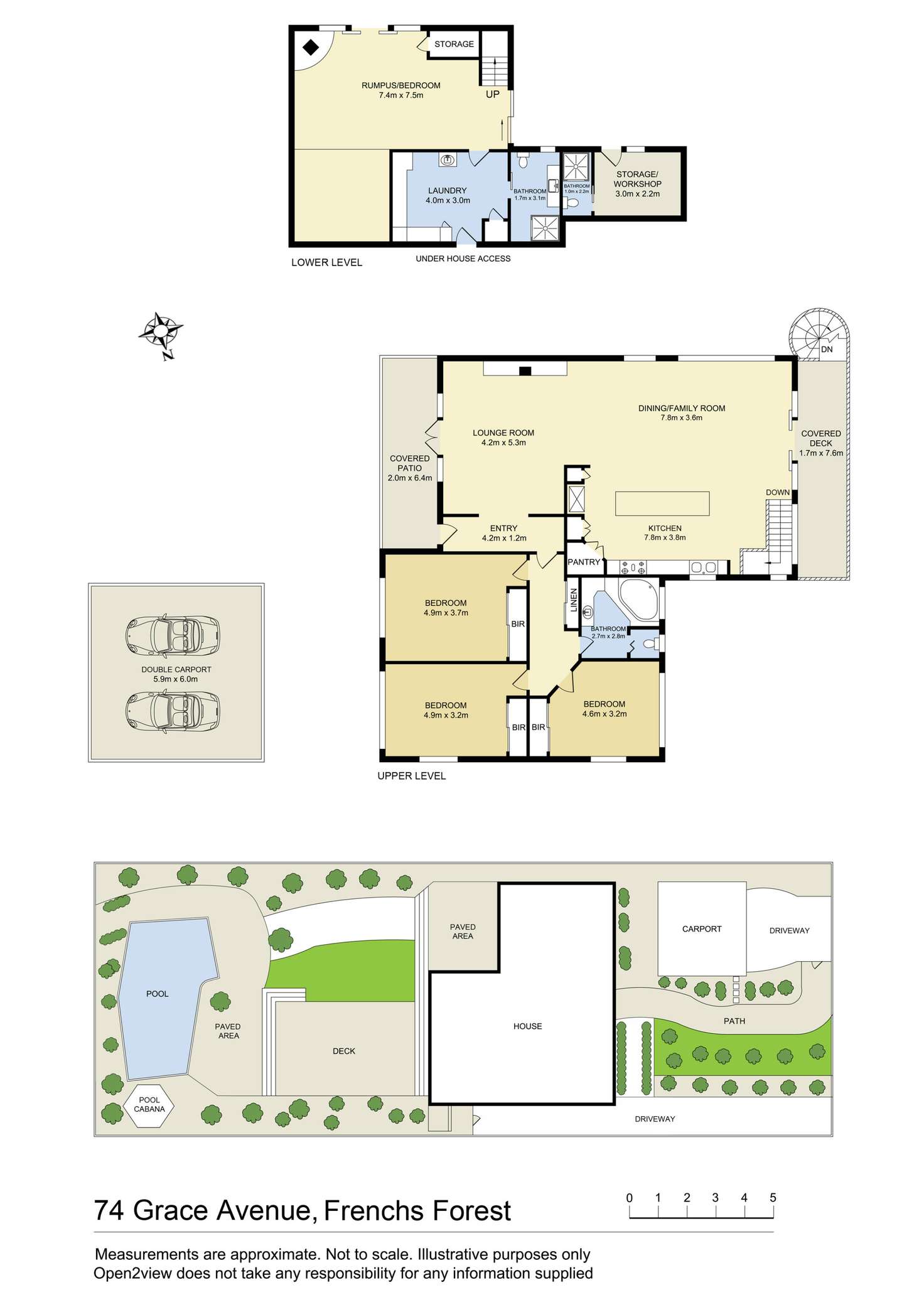 Floorplan of Homely house listing, 74 Grace Avenue, Frenchs Forest NSW 2086