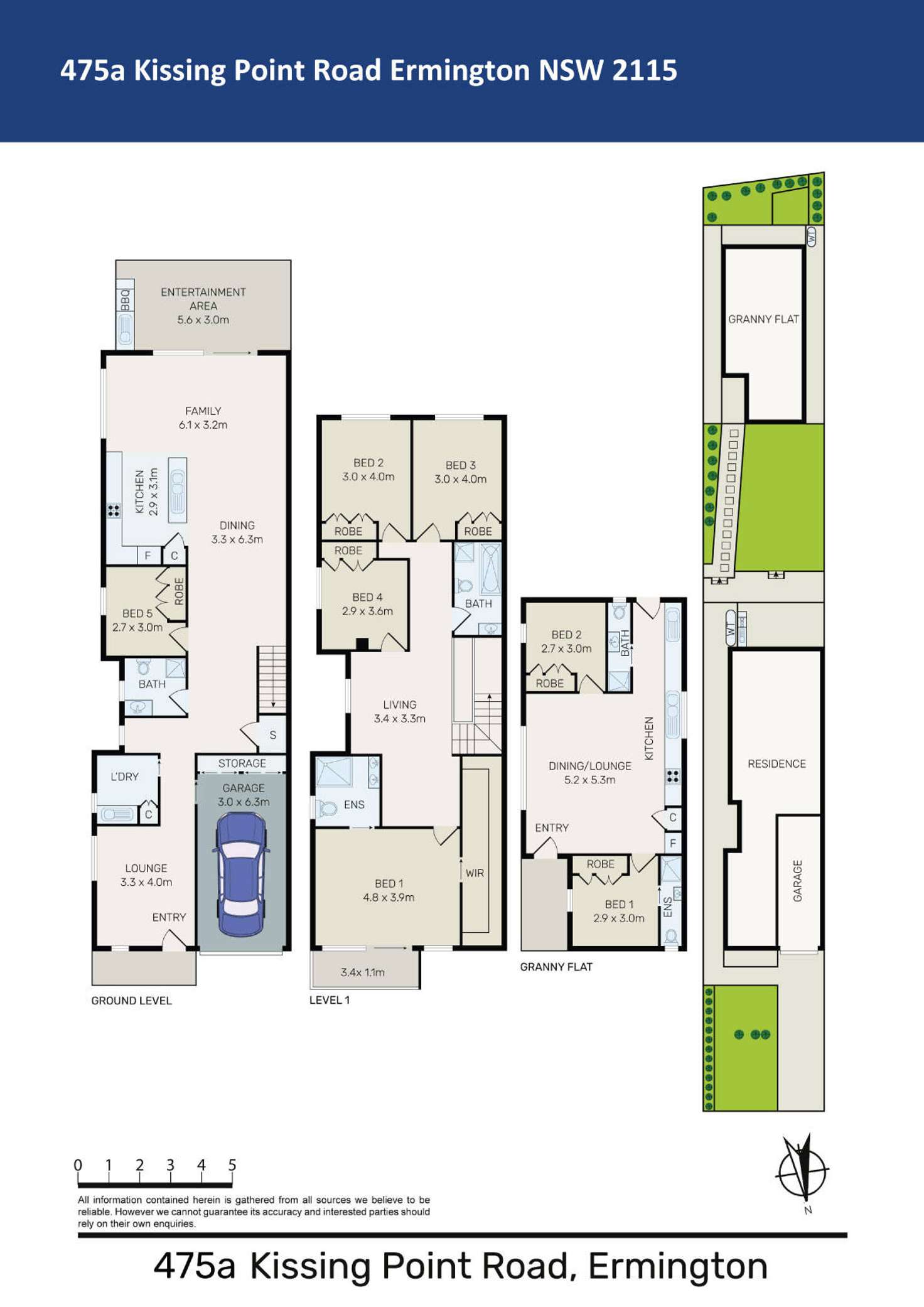 Floorplan of Homely semiDetached listing, 475a Kissing Point Road, Ermington NSW 2115