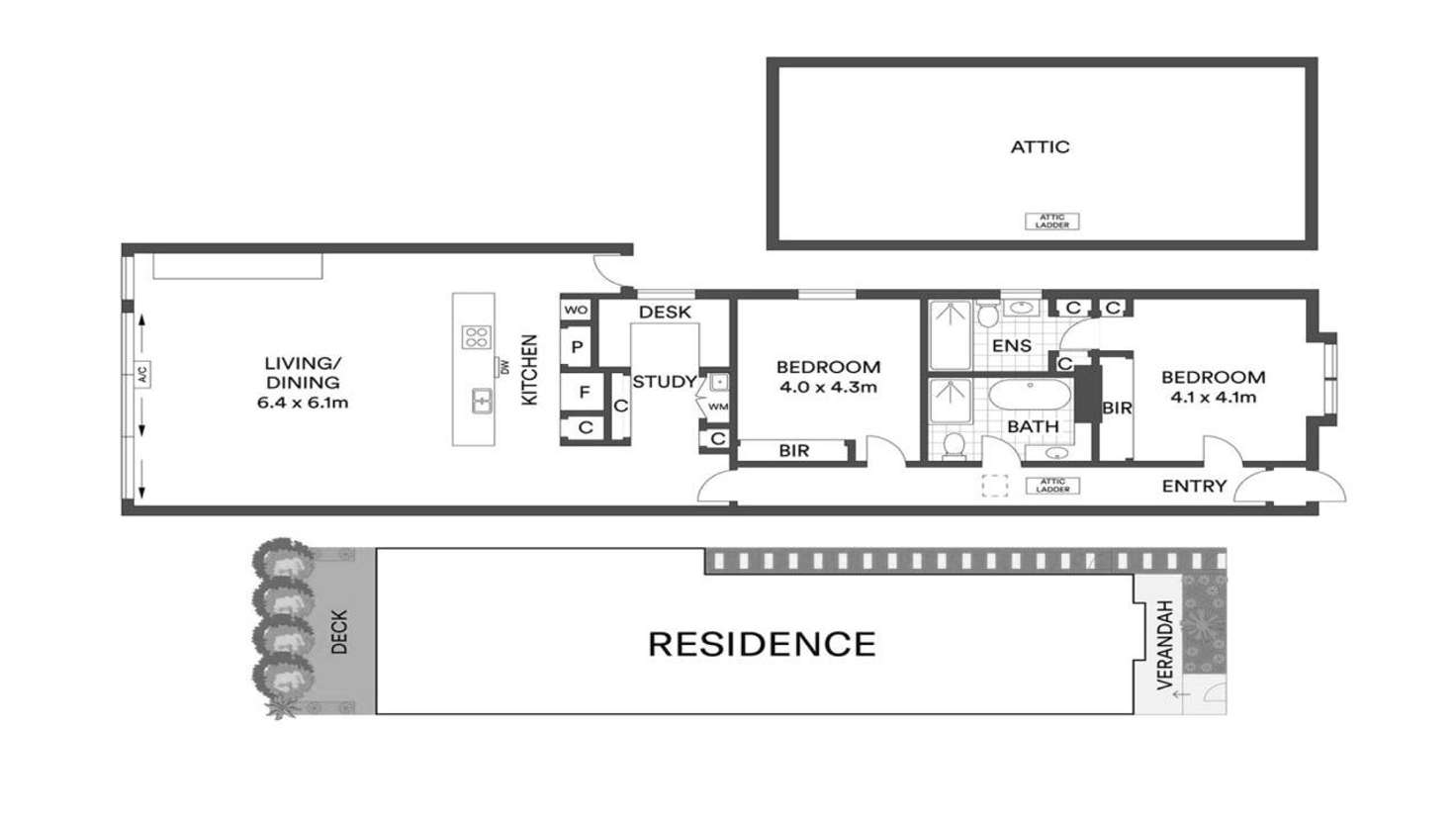 Floorplan of Homely house listing, 46 Langridge Street, Middle Park VIC 3206