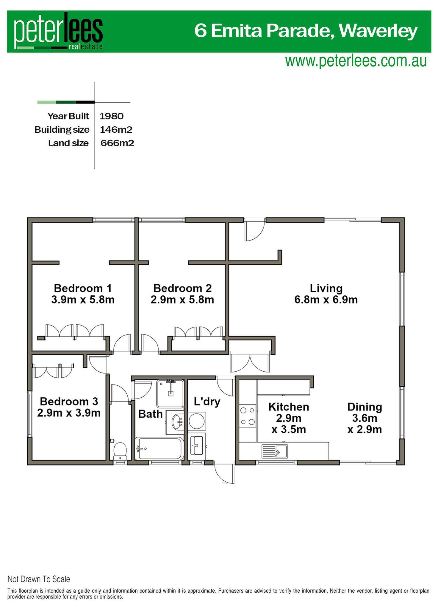 Floorplan of Homely house listing, 6 Emita Parade, Waverley TAS 7250