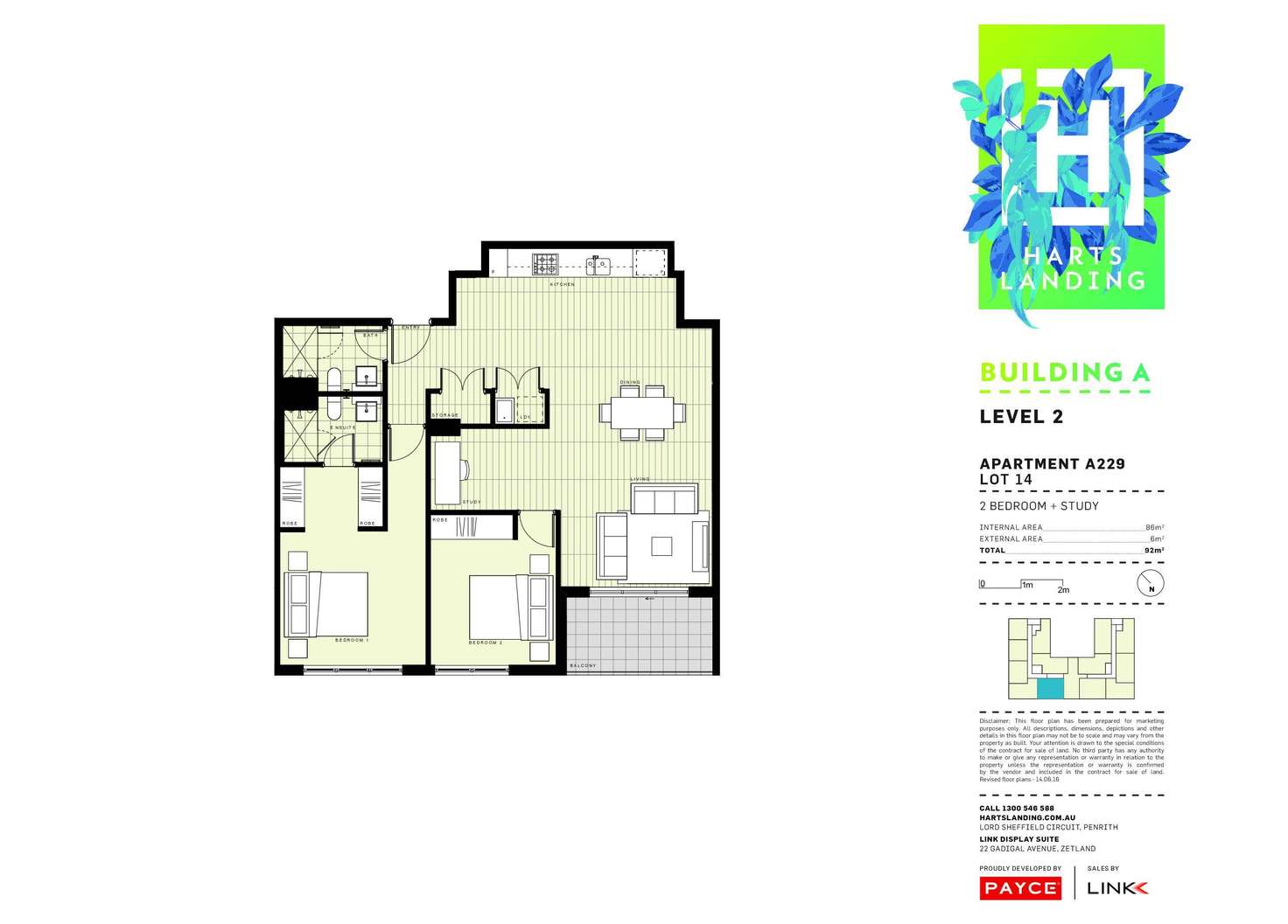 Floorplan of Homely apartment listing, 229/1-39 Lord Sheffield Circuit, Penrith NSW 2750