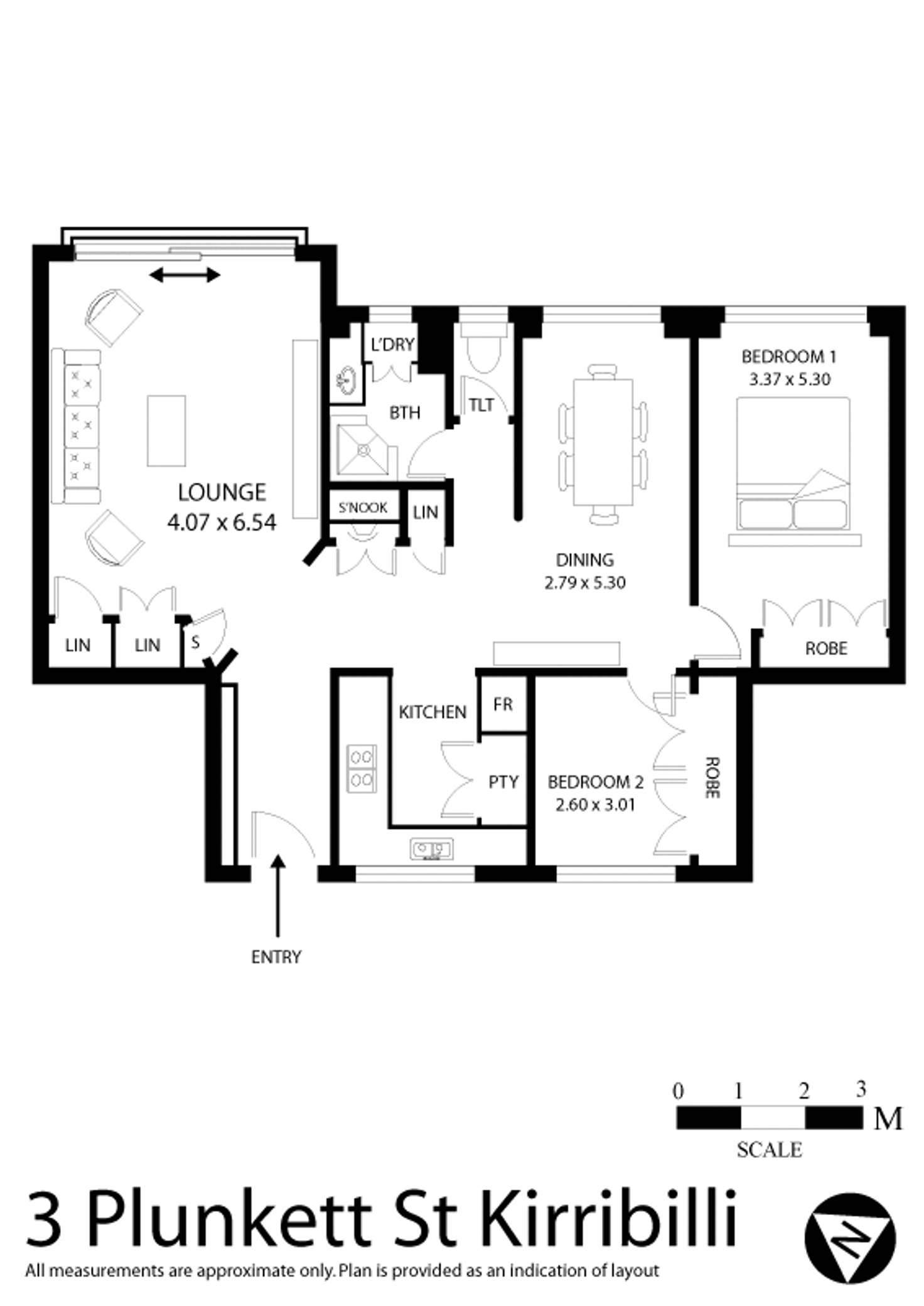 Floorplan of Homely apartment listing, 3 Plunkett Street, Kirribilli NSW 2061