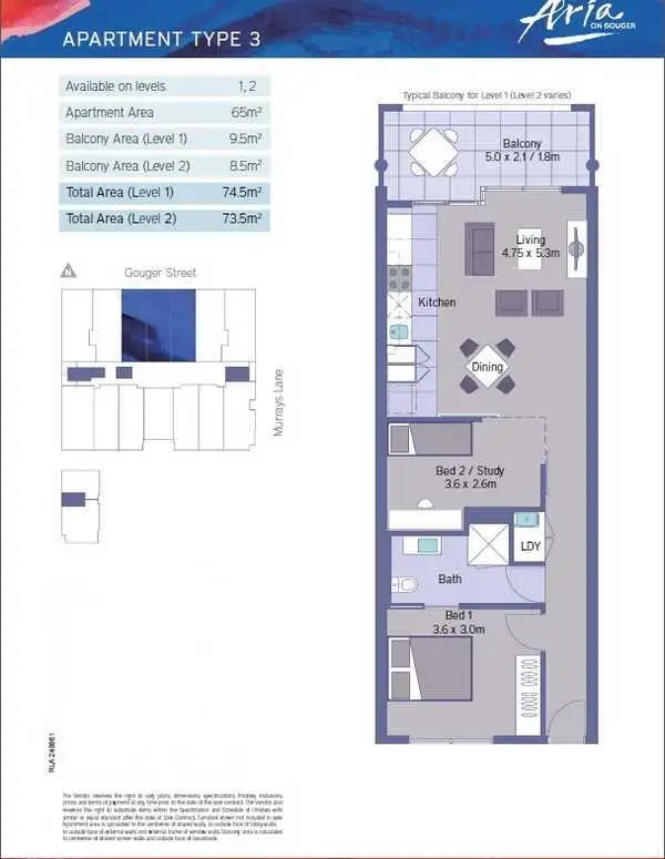 Floorplan of Homely apartment listing, 204/271-281 Gouger Street, Adelaide SA 5000