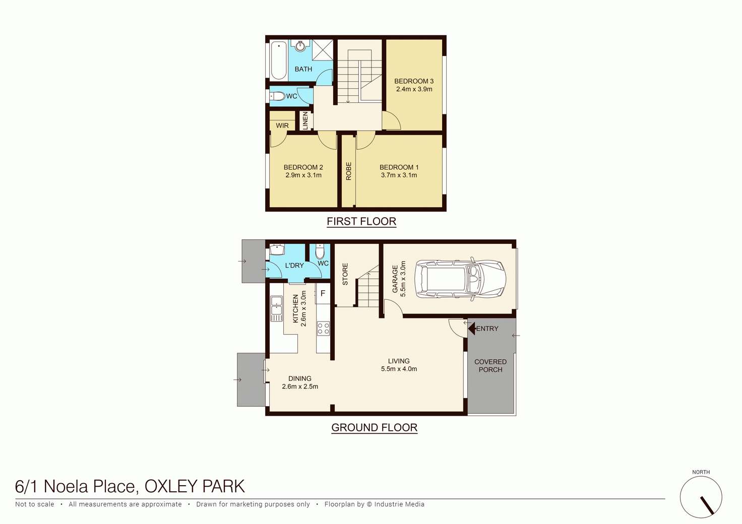 Floorplan of Homely townhouse listing, 6/1 Noela Place, Oxley Park NSW 2760