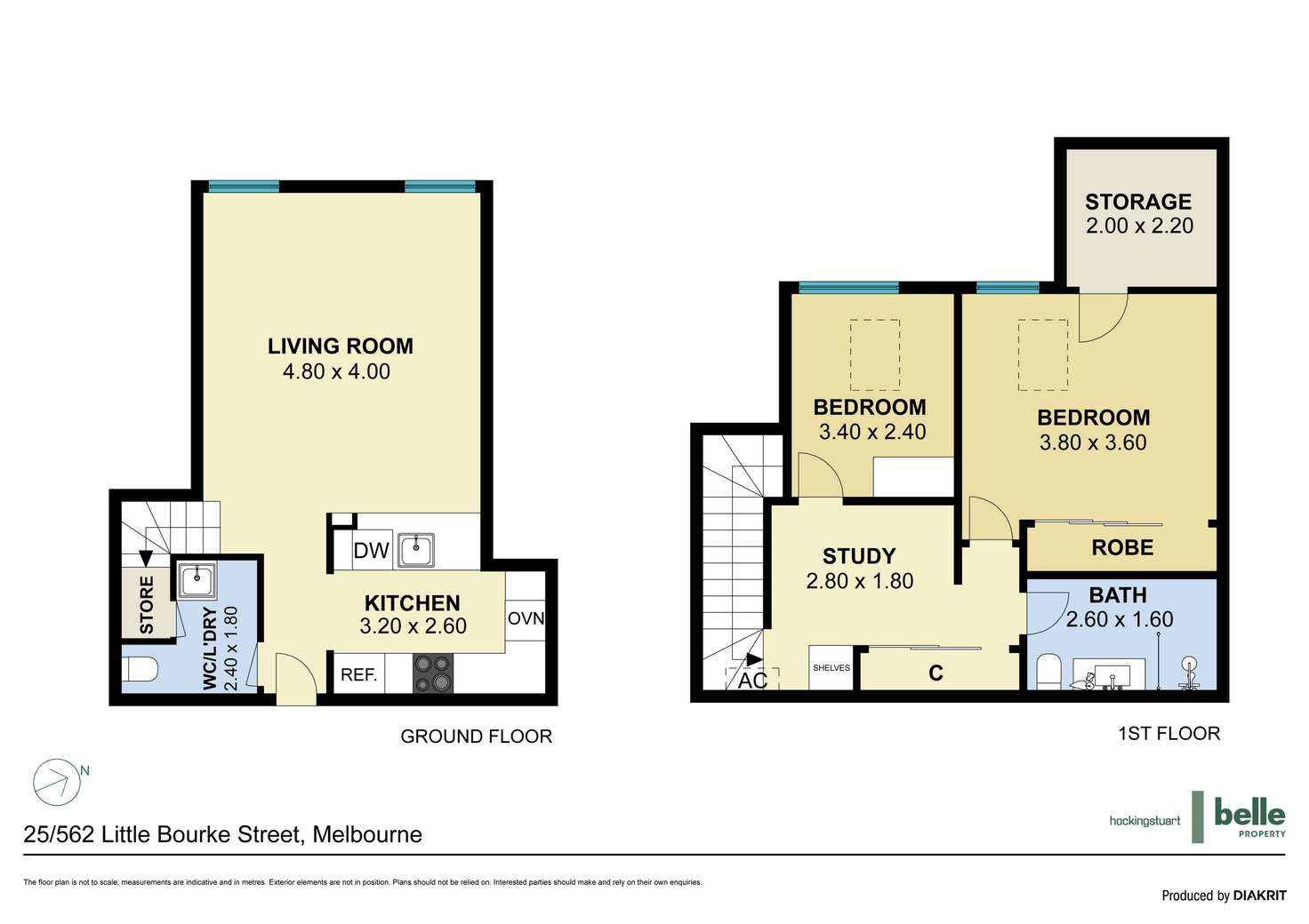 Floorplan of Homely apartment listing, 25/562 Little Bourke Street, Melbourne VIC 3000