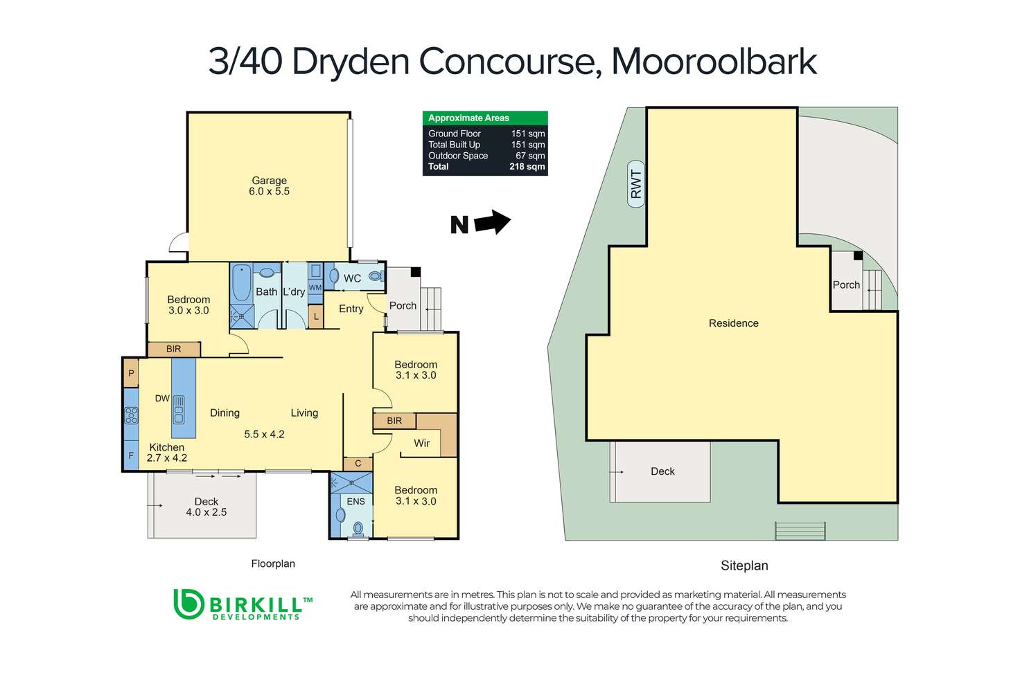 Floorplan of Homely house listing, 3/40 Dryden Concourse, Mooroolbark VIC 3138