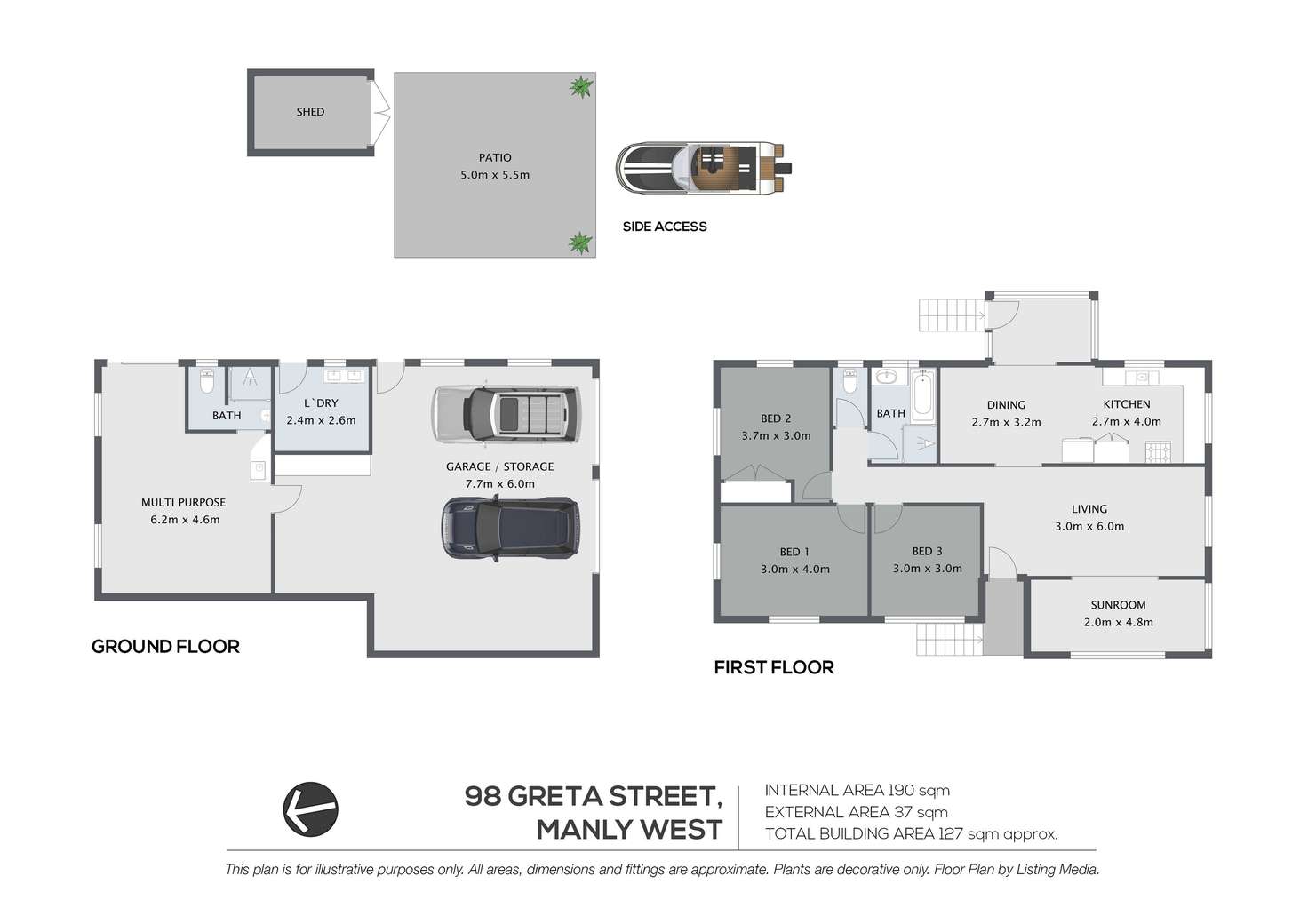 Floorplan of Homely house listing, 98 Greta Street, Manly West QLD 4179