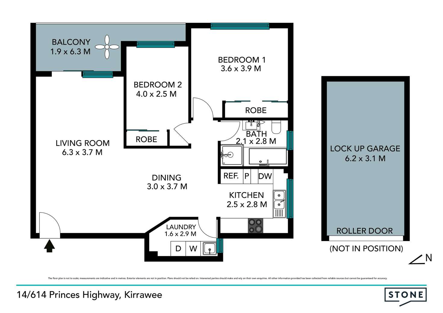 Floorplan of Homely unit listing, 14/614 Princes Highway, Kirrawee NSW 2232
