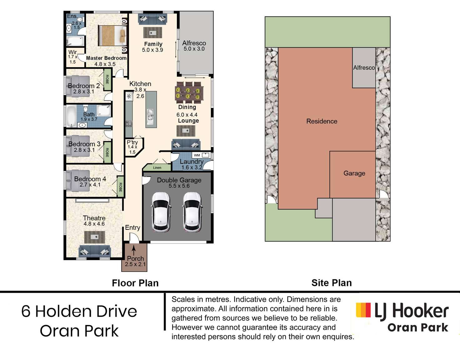 Floorplan of Homely house listing, 6 Holden Drive, Oran Park NSW 2570