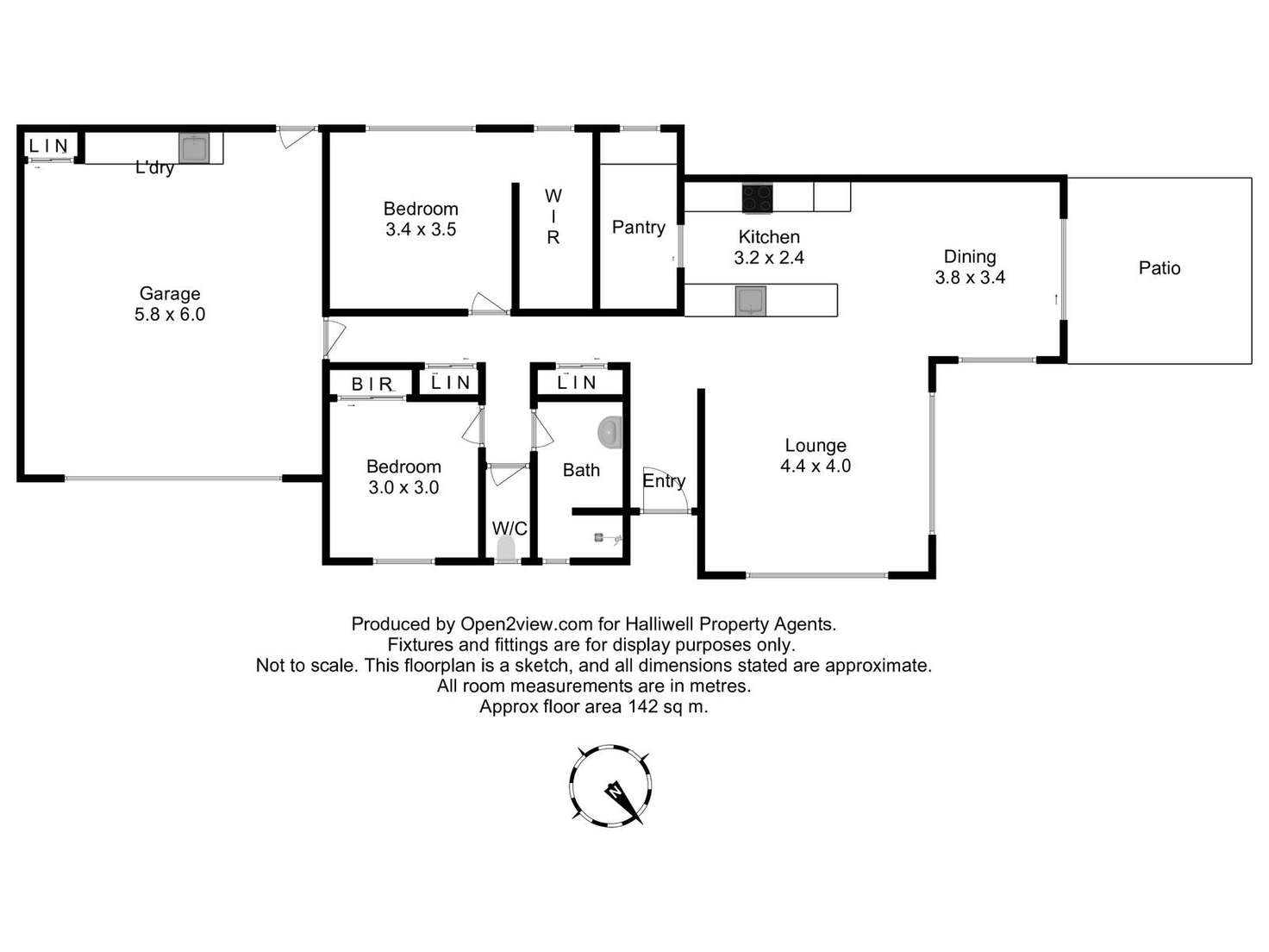 Floorplan of Homely villa listing, 1/1 Sunrise Court, Shearwater TAS 7307