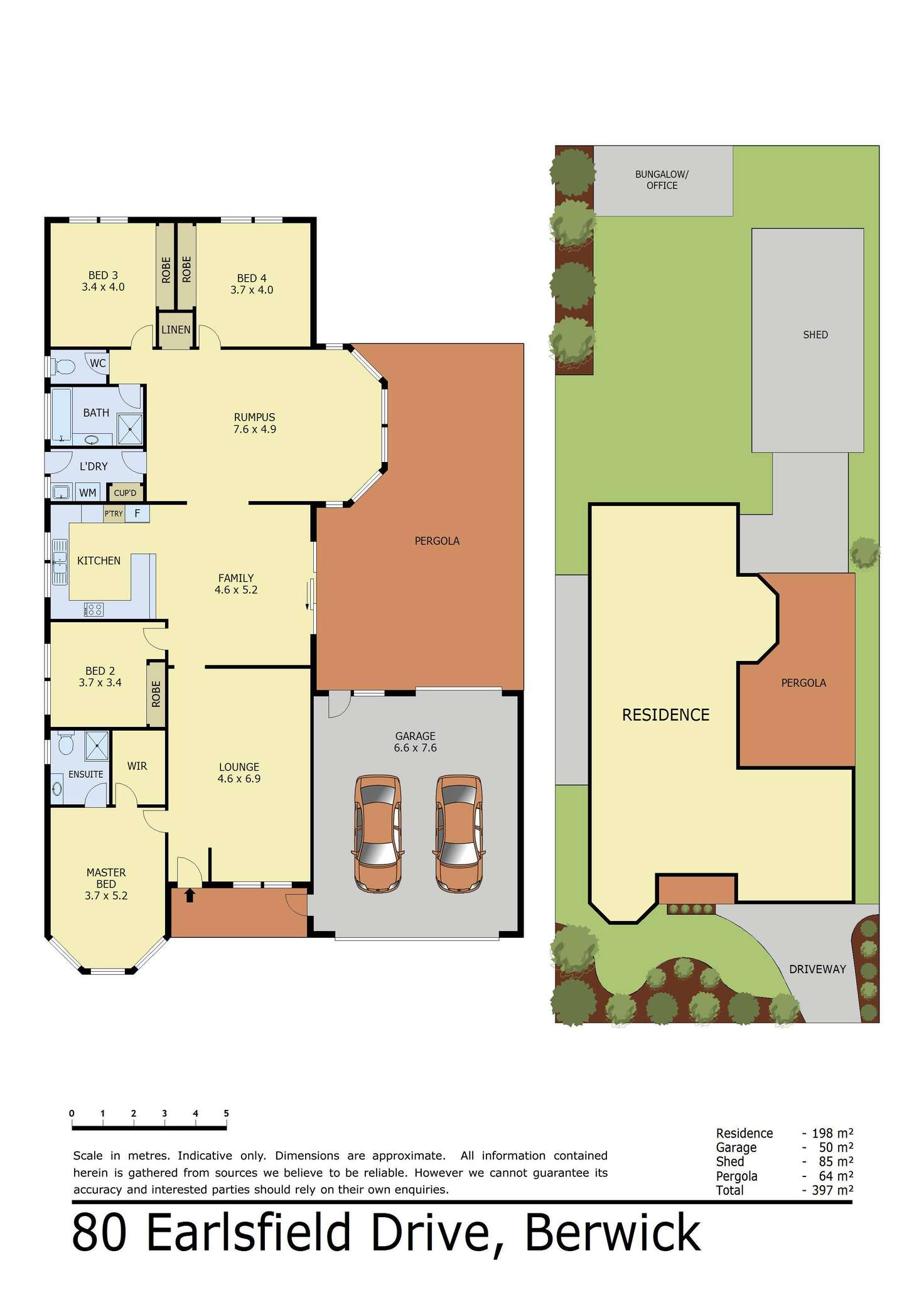 Floorplan of Homely house listing, 80 Earlsfield Drive, Berwick VIC 3806