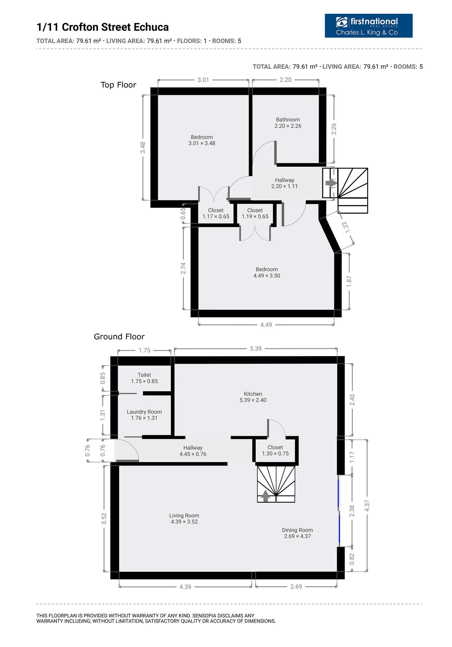 Floorplan of Homely unit listing, 1/11 Crofton Street, Echuca VIC 3564