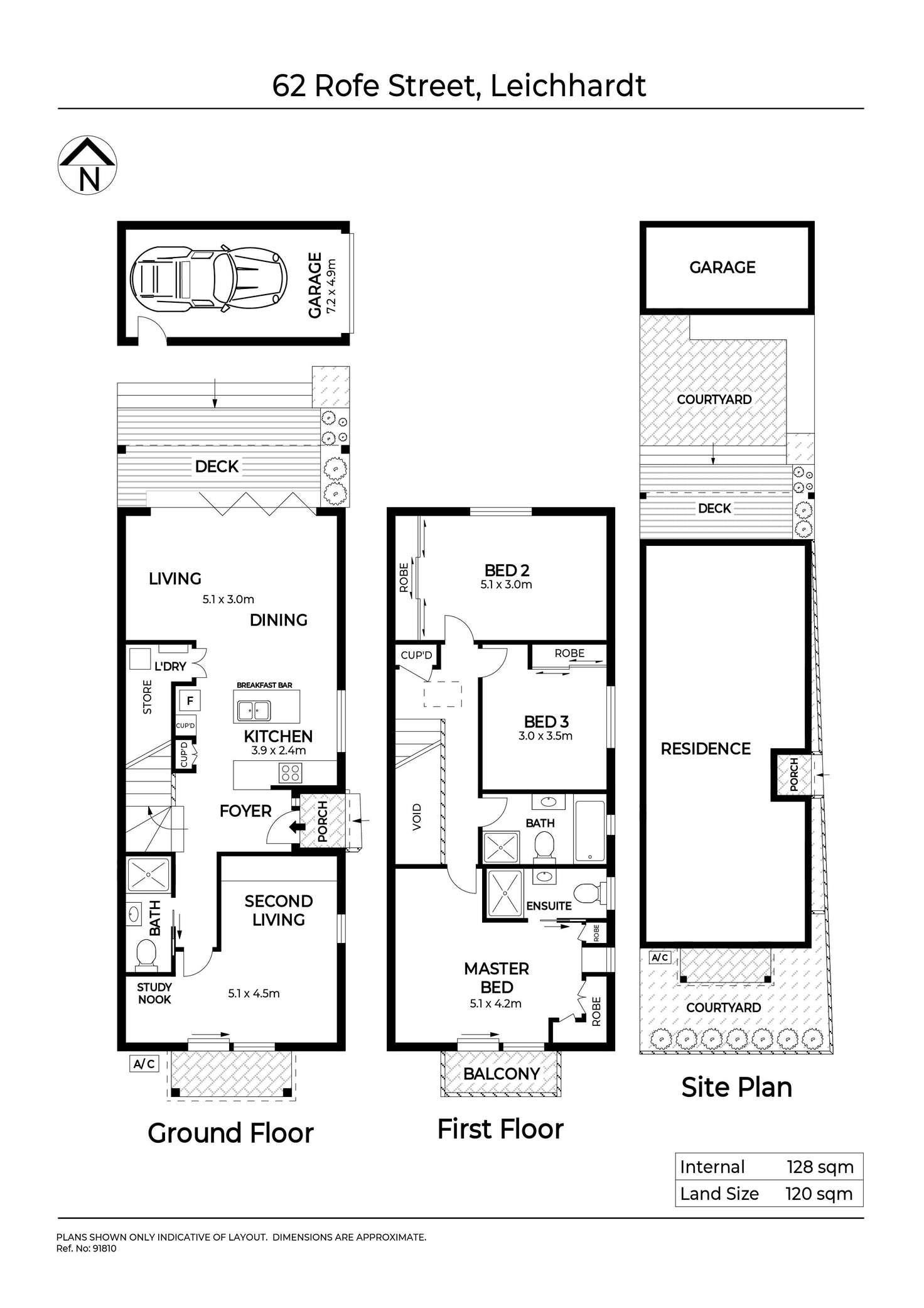 Floorplan of Homely house listing, 62 Rofe Street, Leichhardt NSW 2040