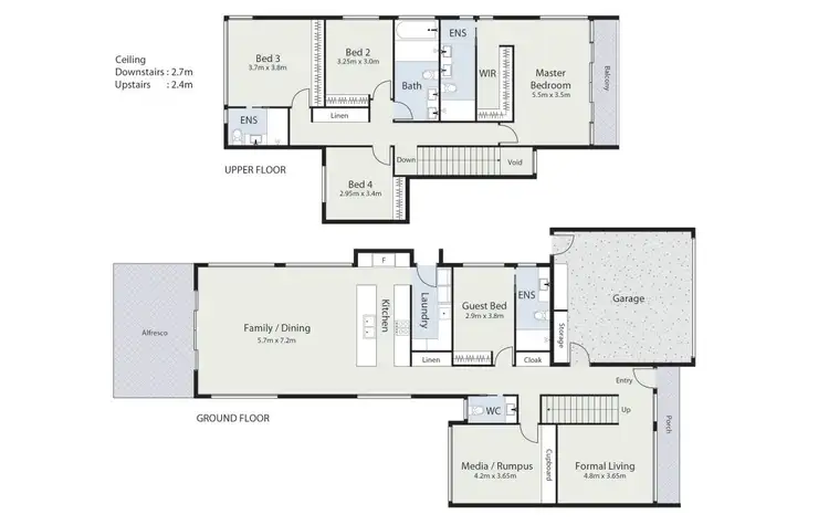 Floorplan of Homely house listing, 2 Darrell Place, Chapman ACT 2611