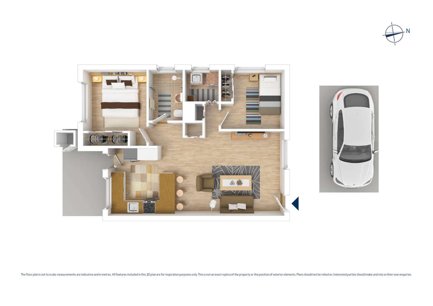 Floorplan of Homely unit listing, 1/44 Virginia Street, Rosehill NSW 2142