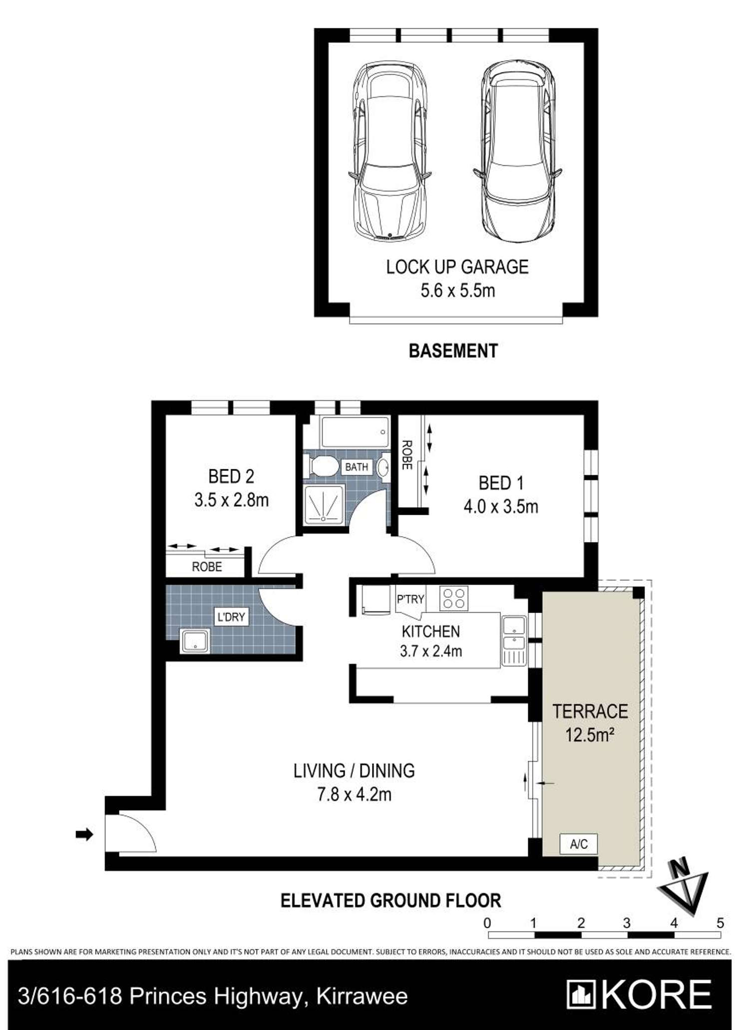 Floorplan of Homely unit listing, 3/616-618 Princes Highway, Kirrawee NSW 2232