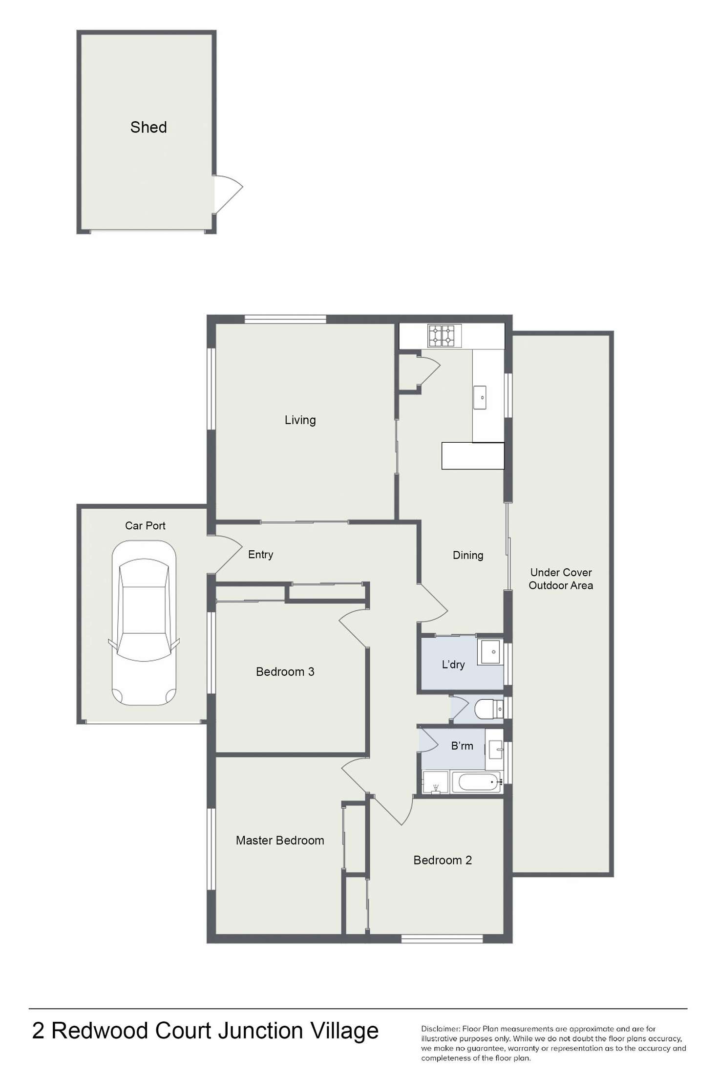 Floorplan of Homely house listing, 2 Redwood Court, Junction Village VIC 3977