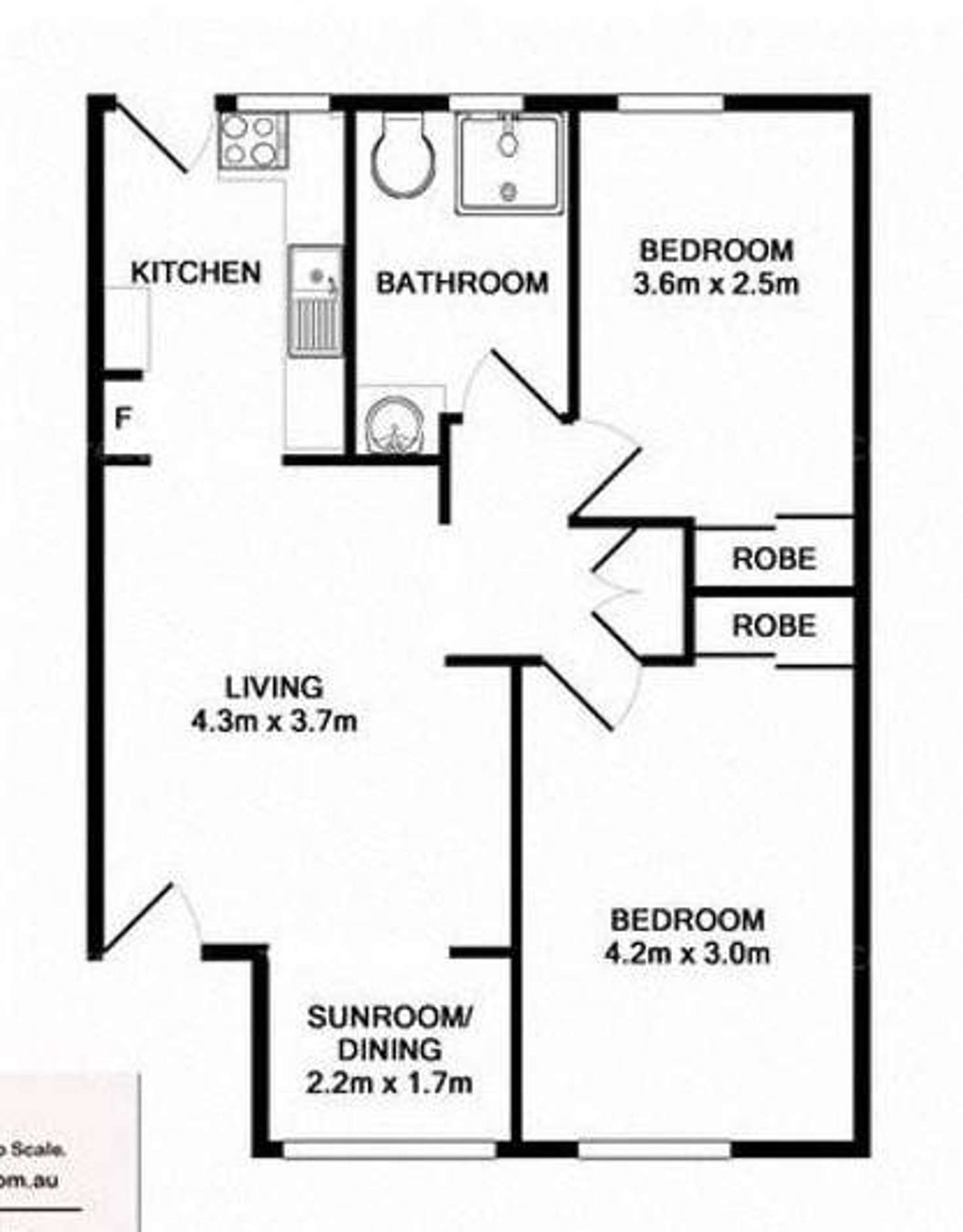 Floorplan of Homely apartment listing, 3/309 Bowen Terrace, New Farm QLD 4005