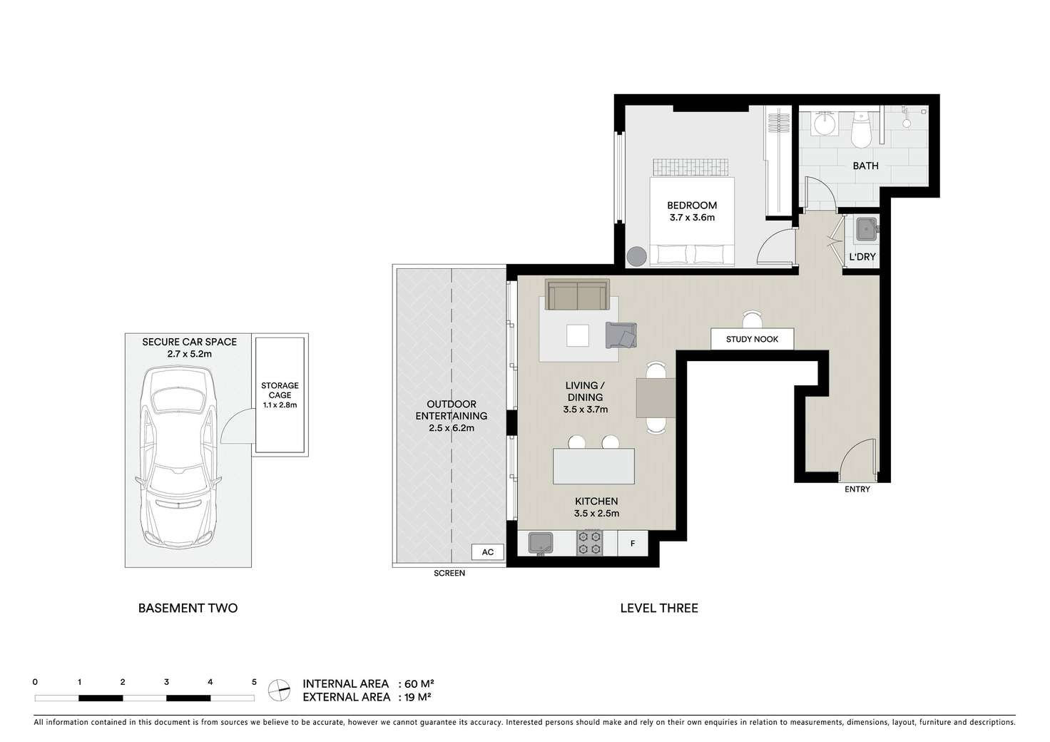 Floorplan of Homely apartment listing, 304/27 Robey Street, Mascot NSW 2020