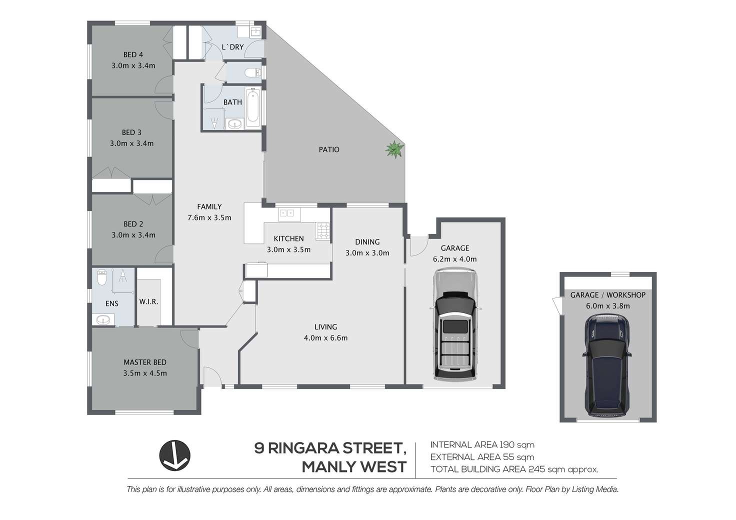 Floorplan of Homely house listing, 9 Ringara Street, Manly West QLD 4179