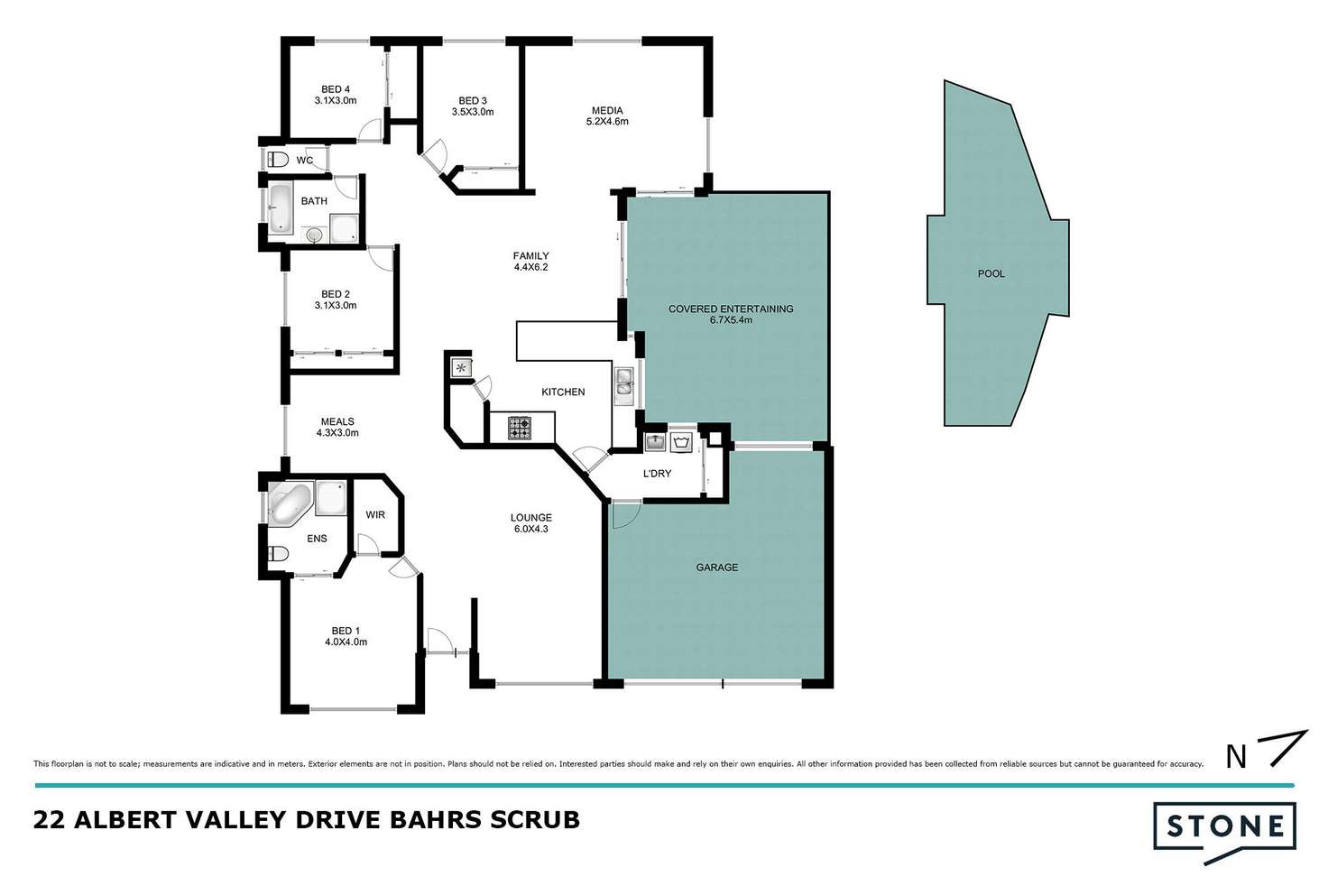 Floorplan of Homely house listing, 22 Albert Valley Drive, Bahrs Scrub QLD 4207