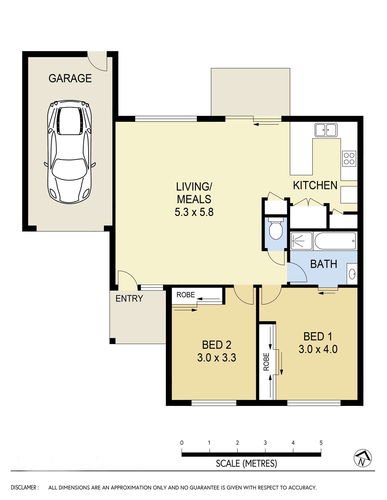 Floorplan of Homely unit listing, 2/12 - 32 Pecks Road, Sydenham VIC 3037