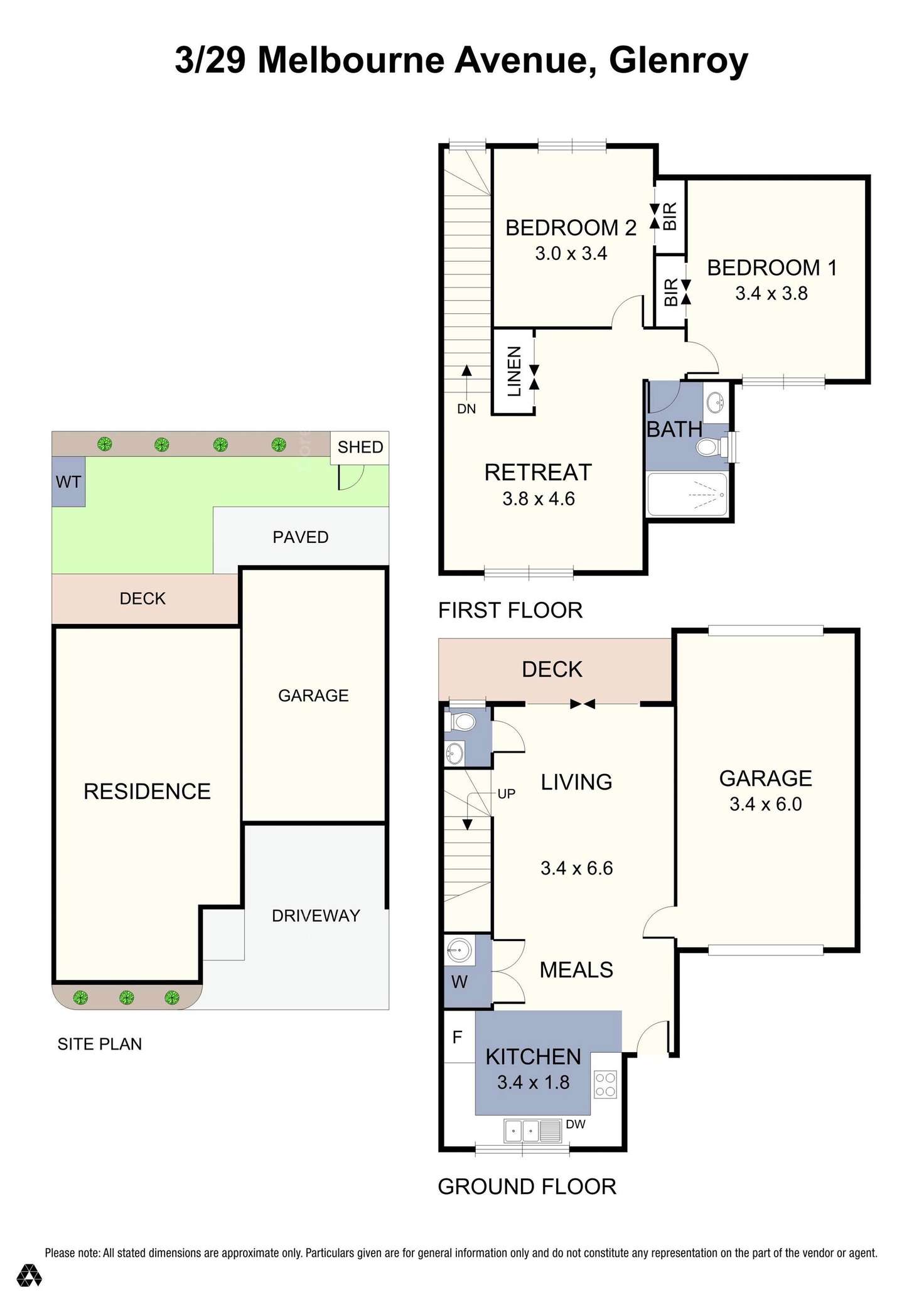 Floorplan of Homely townhouse listing, 3/29 Melbourne Avenue, Glenroy VIC 3046
