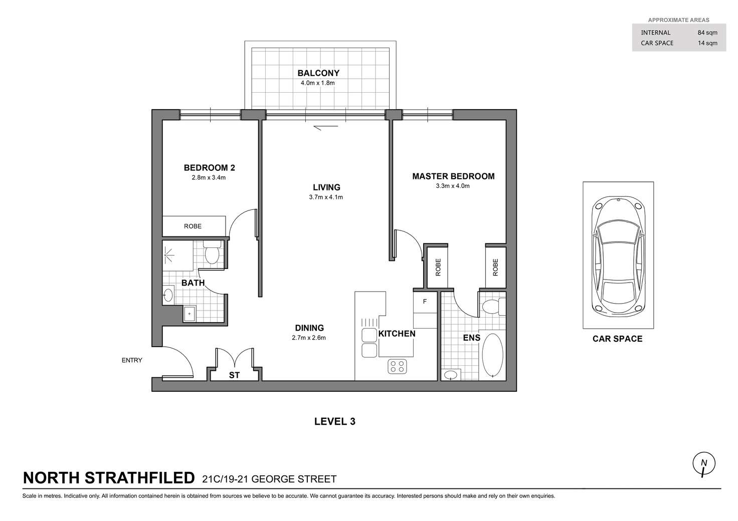 Floorplan of Homely apartment listing, 21C/19-21 George Street, North Strathfield NSW 2137