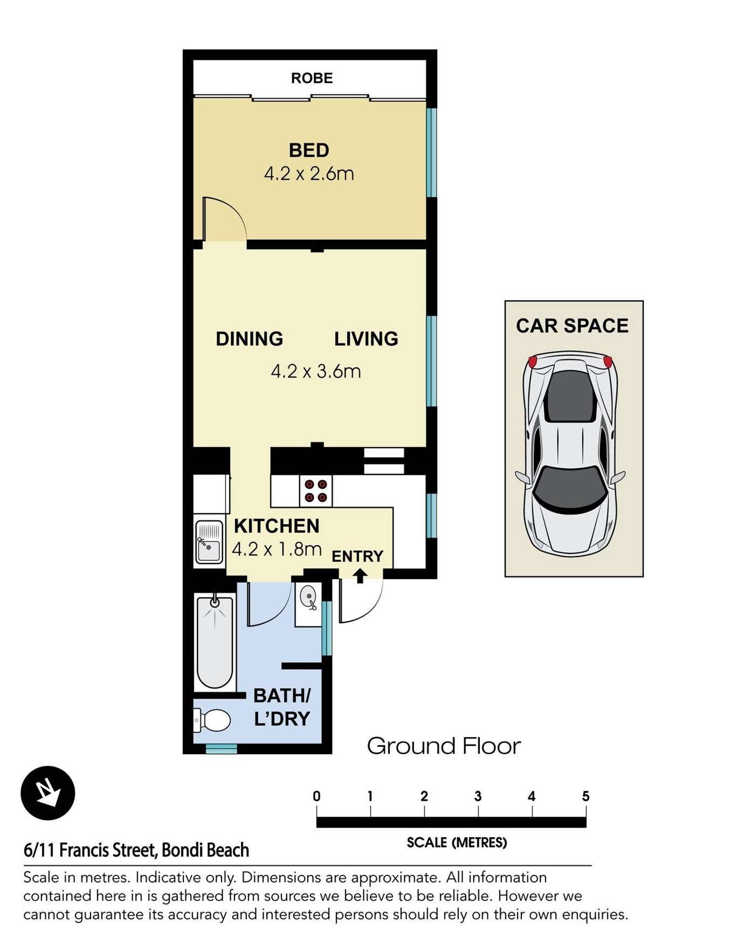 Floorplan of Homely unit listing, Address available on request